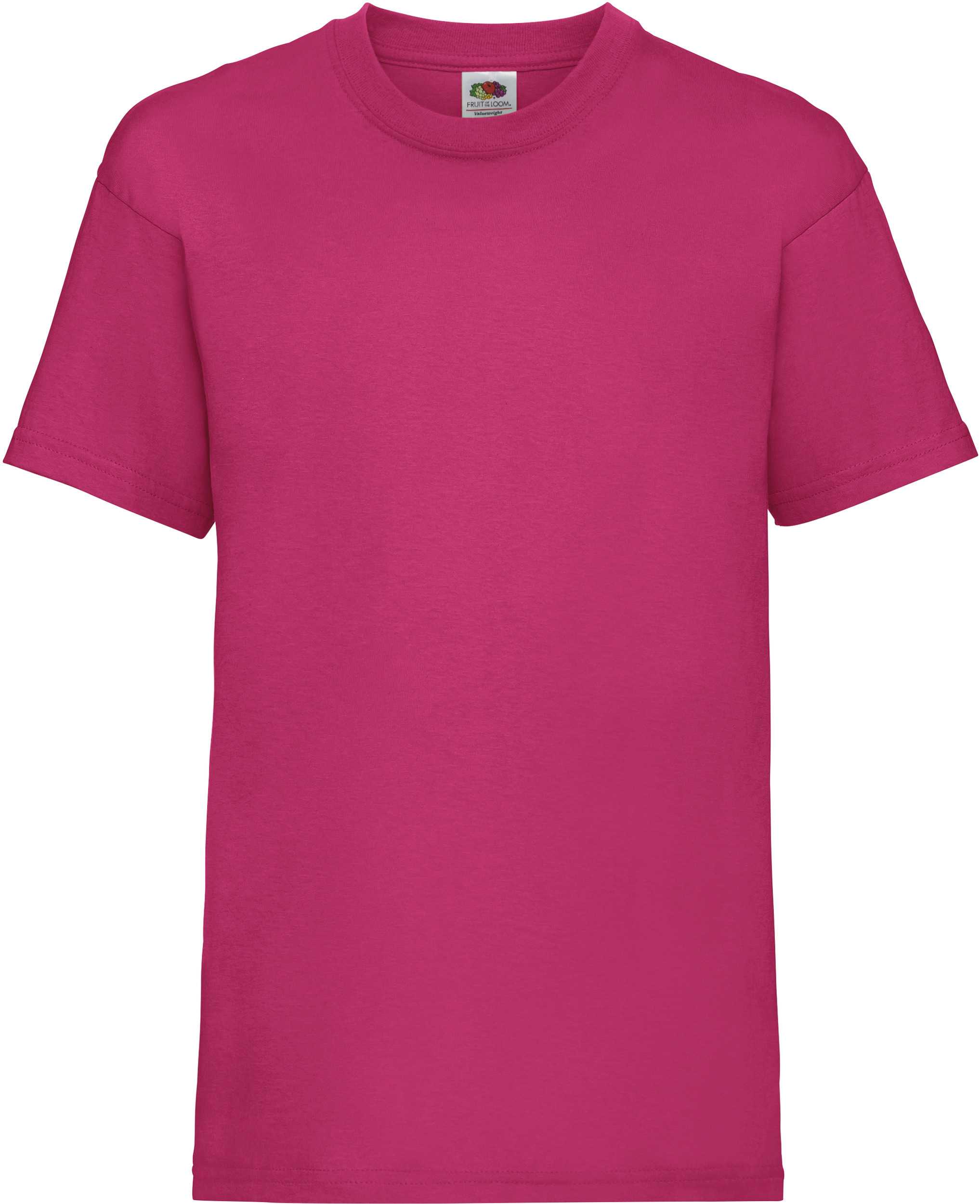Camiseta valueweight niños (61-033-0) Fuchsia