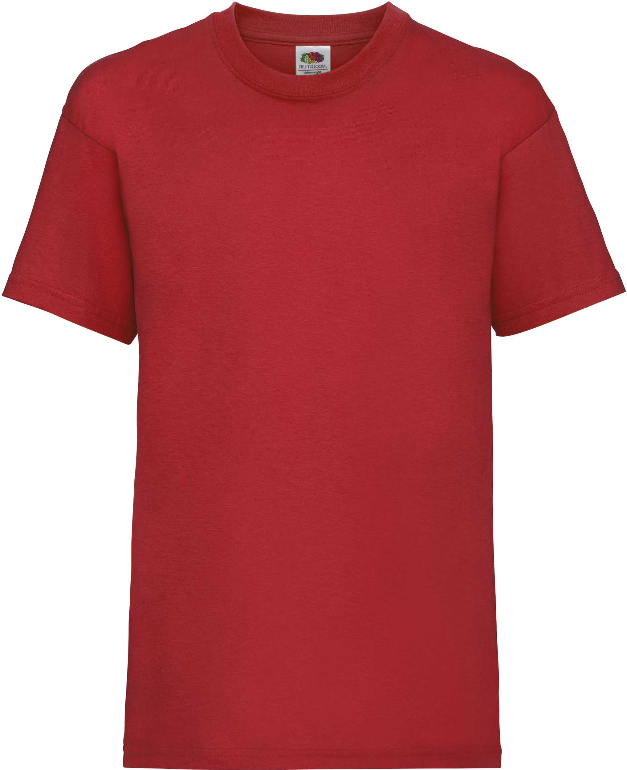 Camiseta valueweight niños (61-033-0) Red