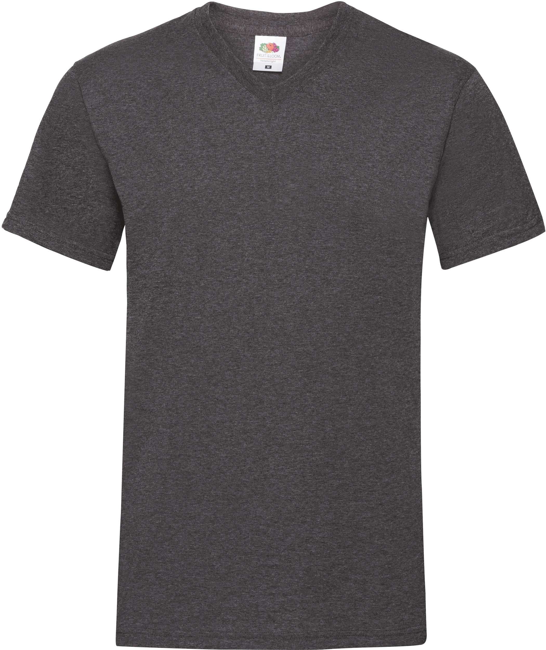 Camiseta Valueweight cuello de pico hombre (61-066-0) Dark Heather Grey