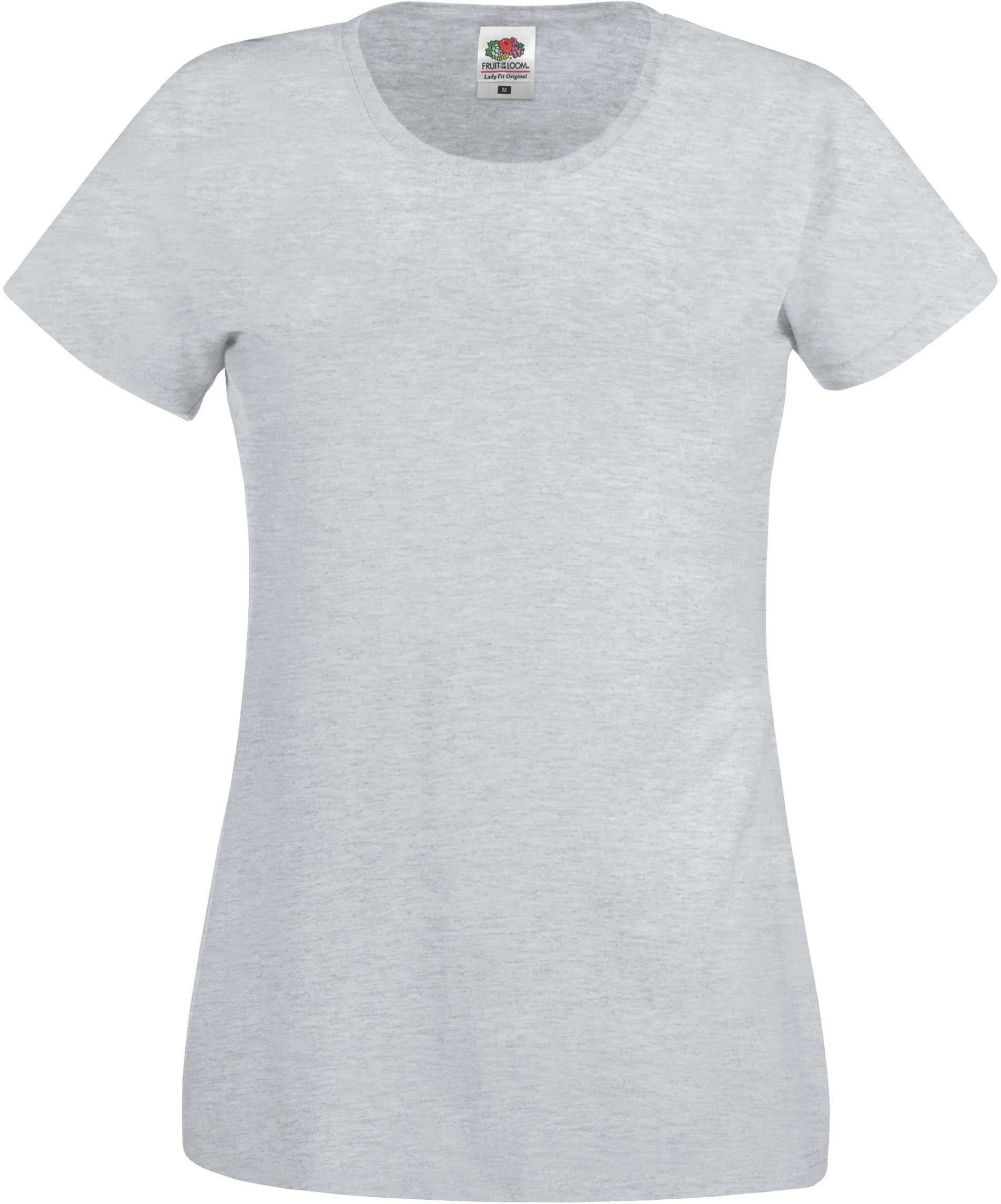 Camiseta Original-T mujer (Full Cut 61-420-0) Heather Grey