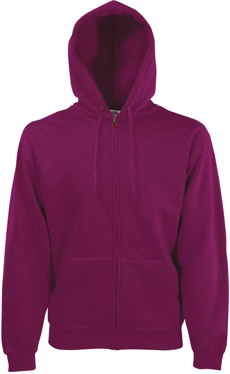 Sudadera Classic cremallera y capucha hombre (62-062-0) Burgundy
