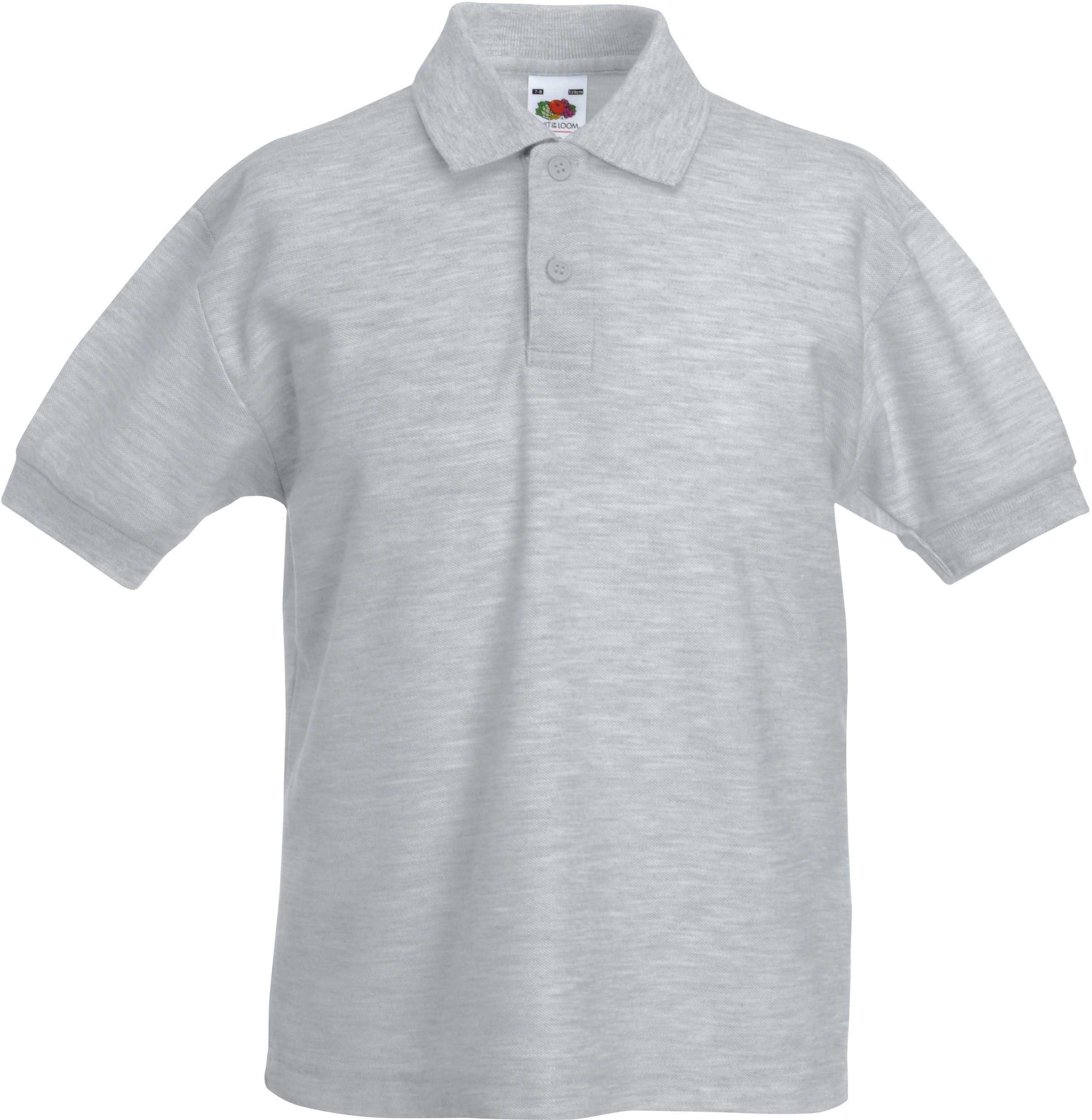 Polo 65/35 niños Heather Grey