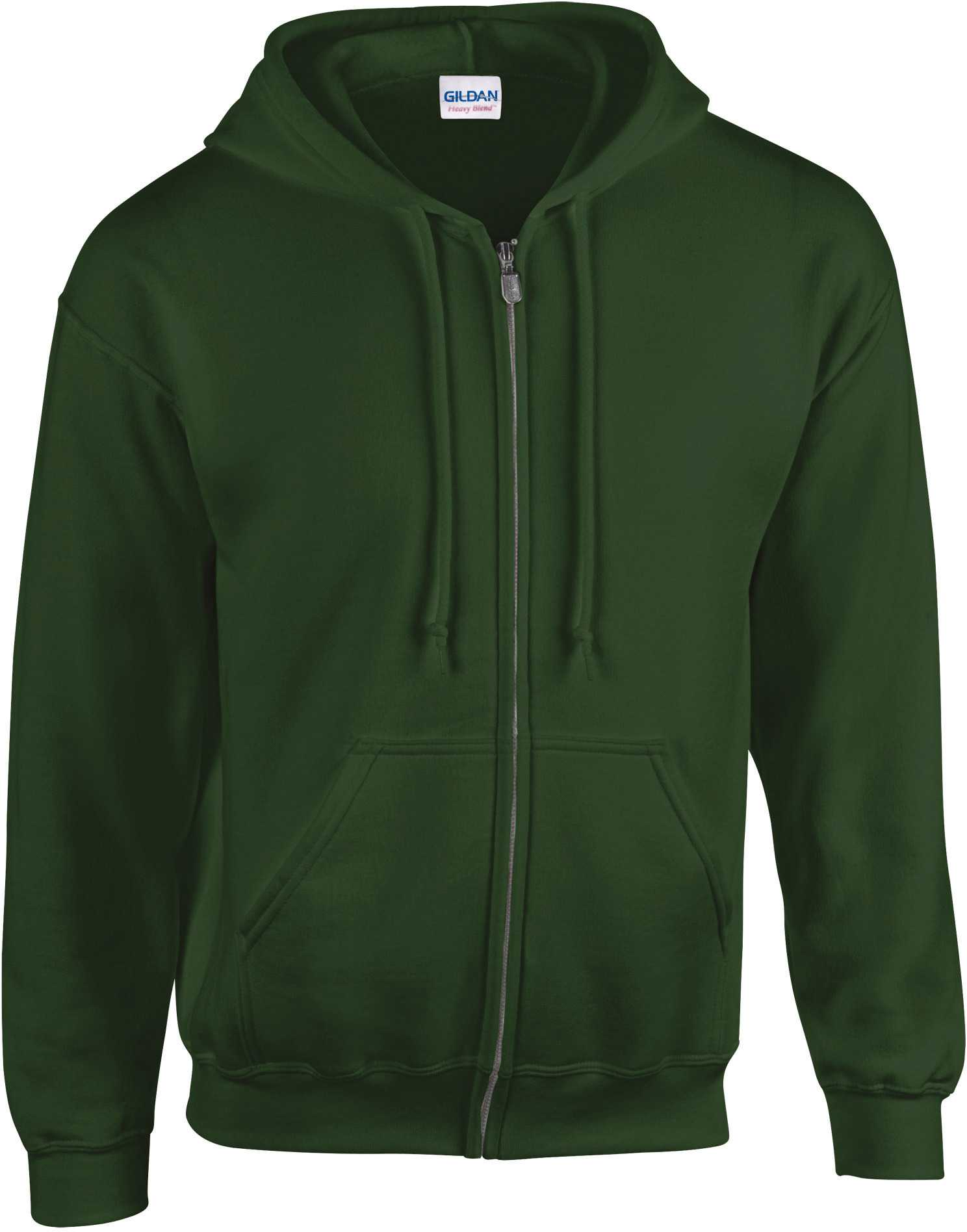 Sudadera Heavy Blend™ capucha y cremallera hombre Forest Green