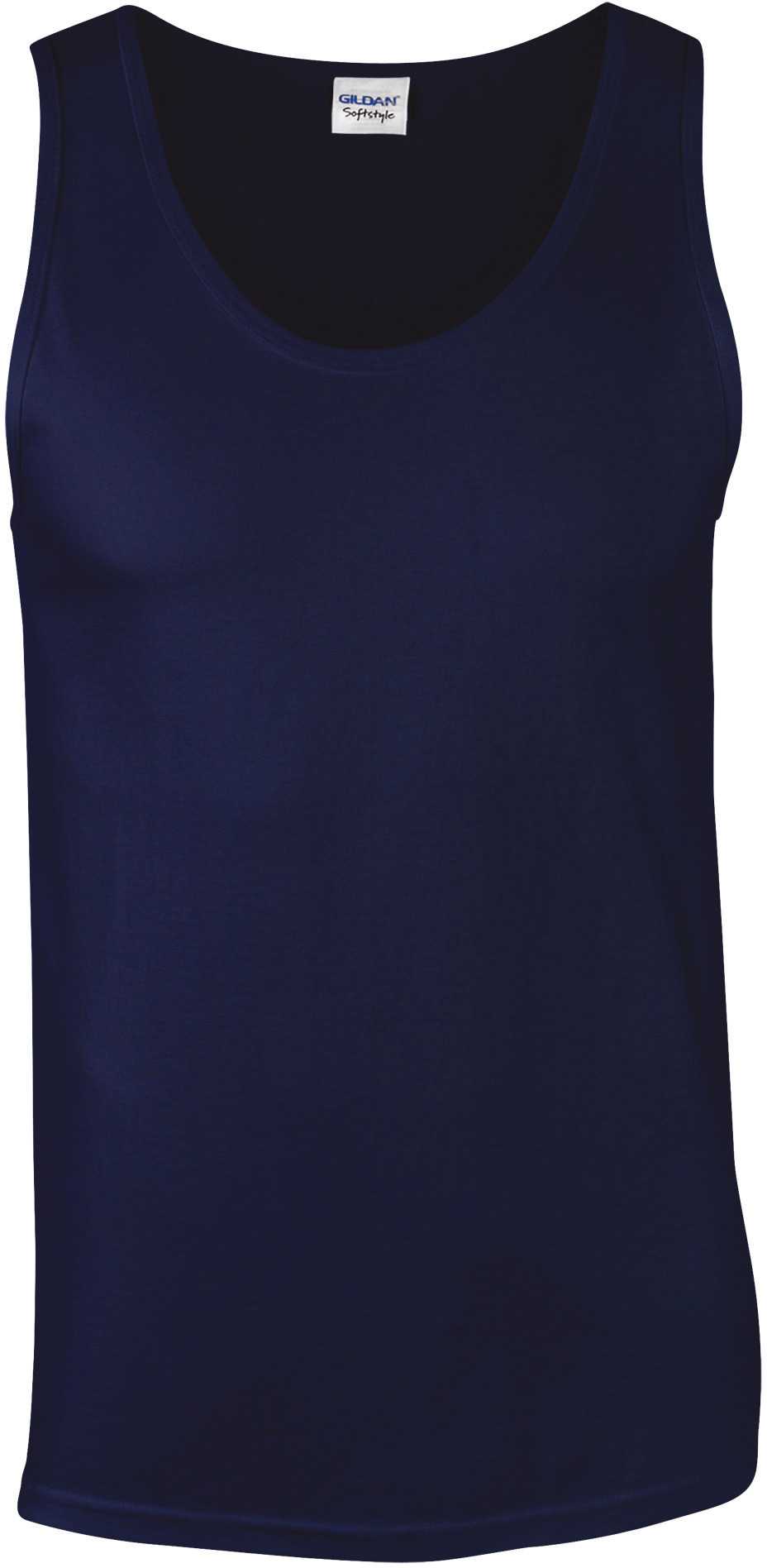 Camiseta Softstyle sin mangas hombre Navy