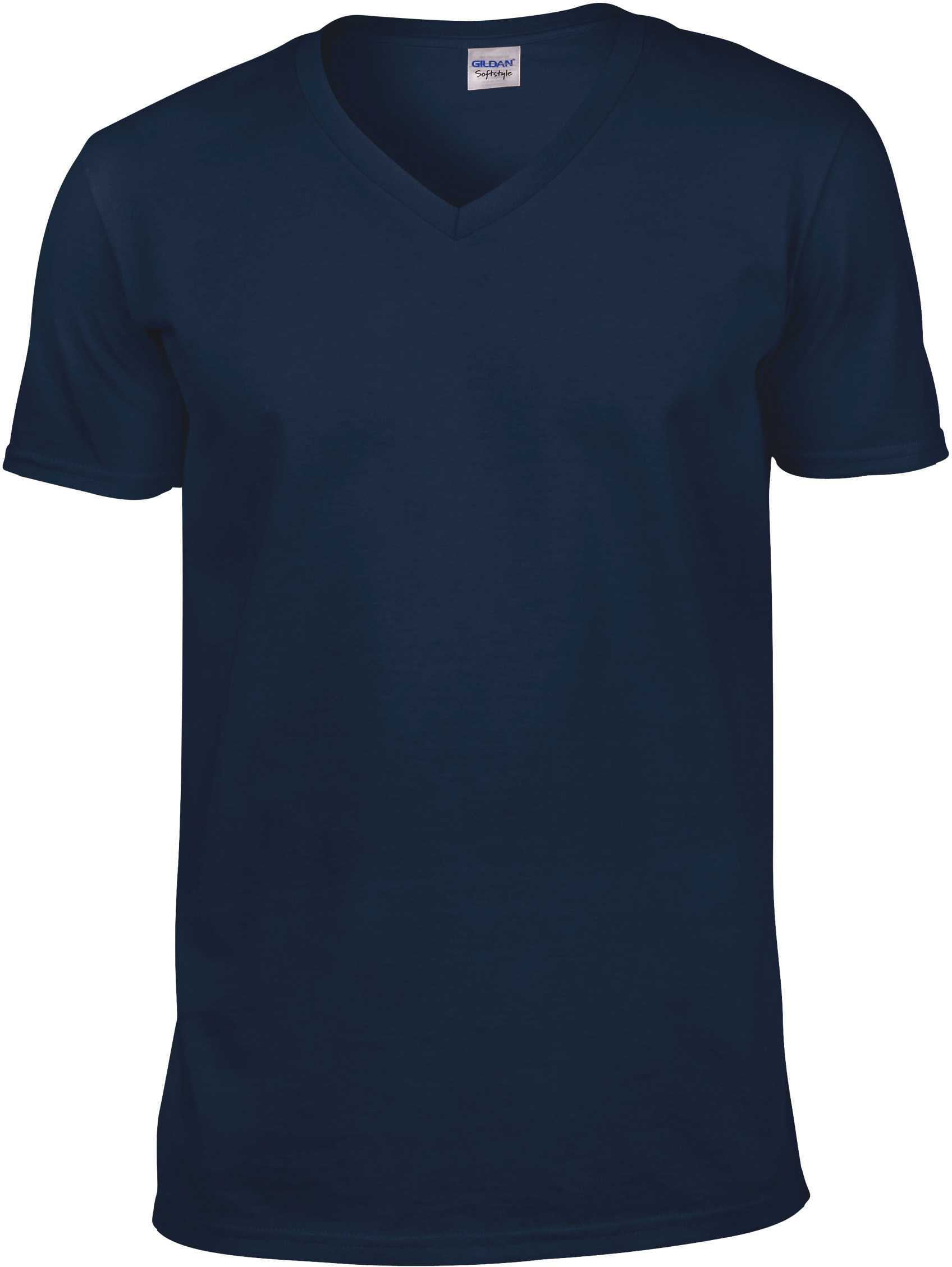 Camiseta Softstyle cuello de pico hombre Navy