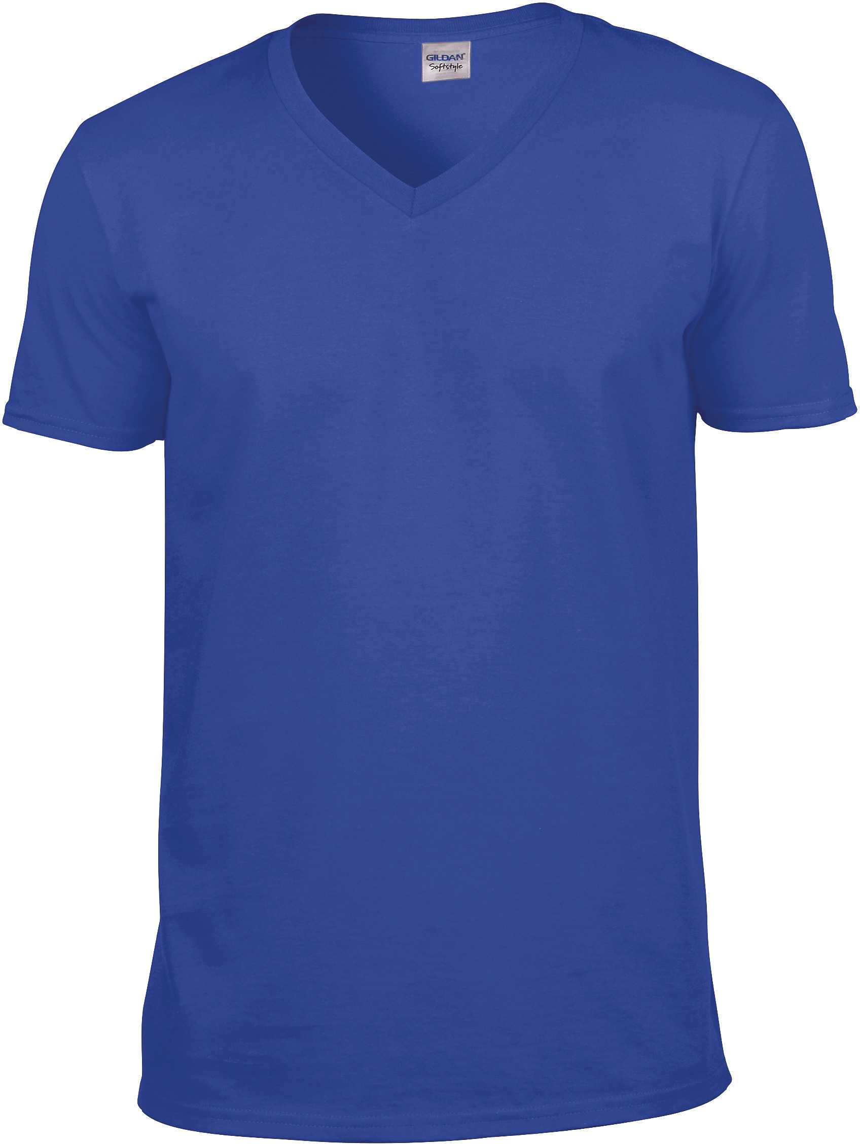 Camiseta Softstyle cuello de pico hombre Royal Blue