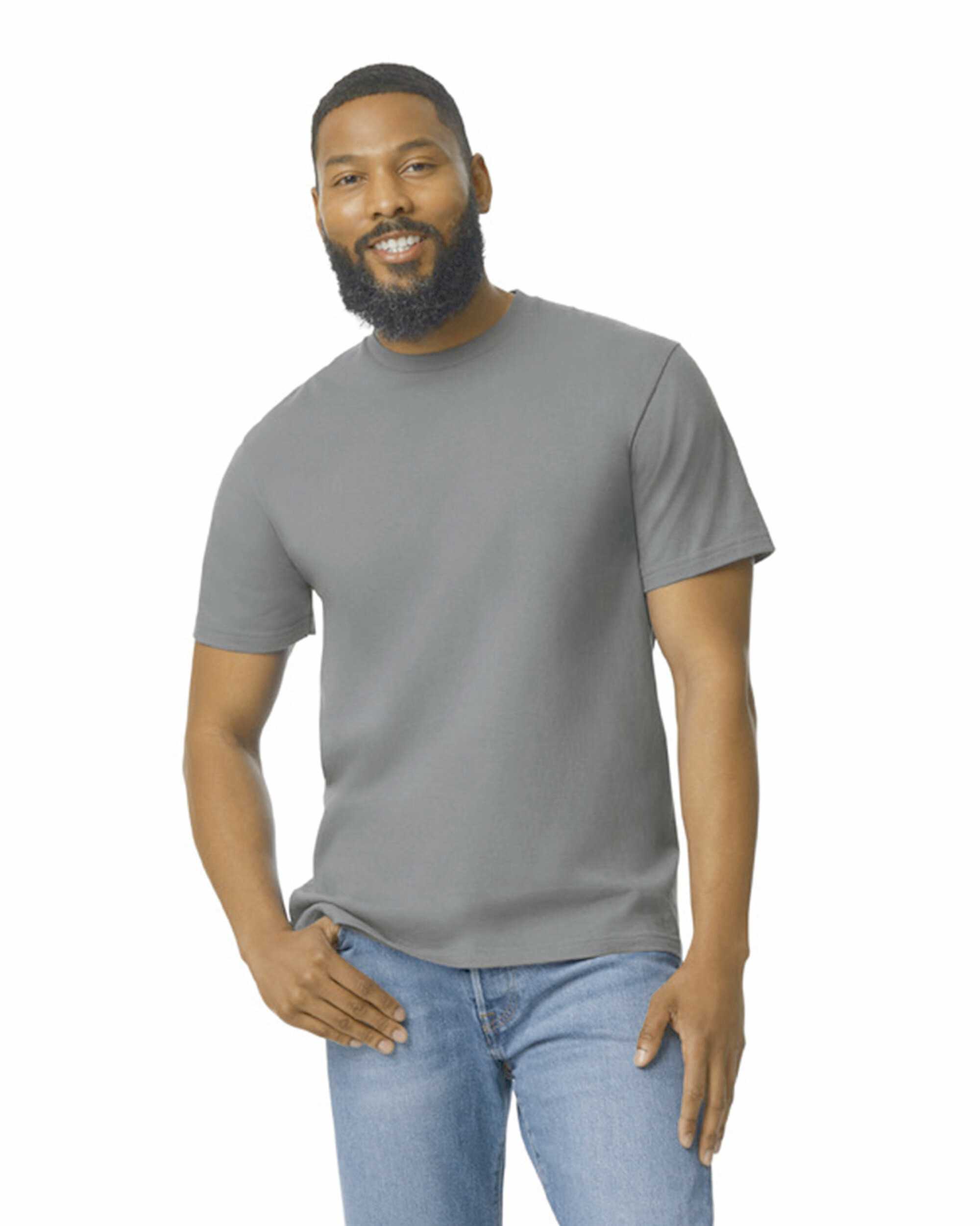Camiseta softstyle midweight hombre Charcoal
