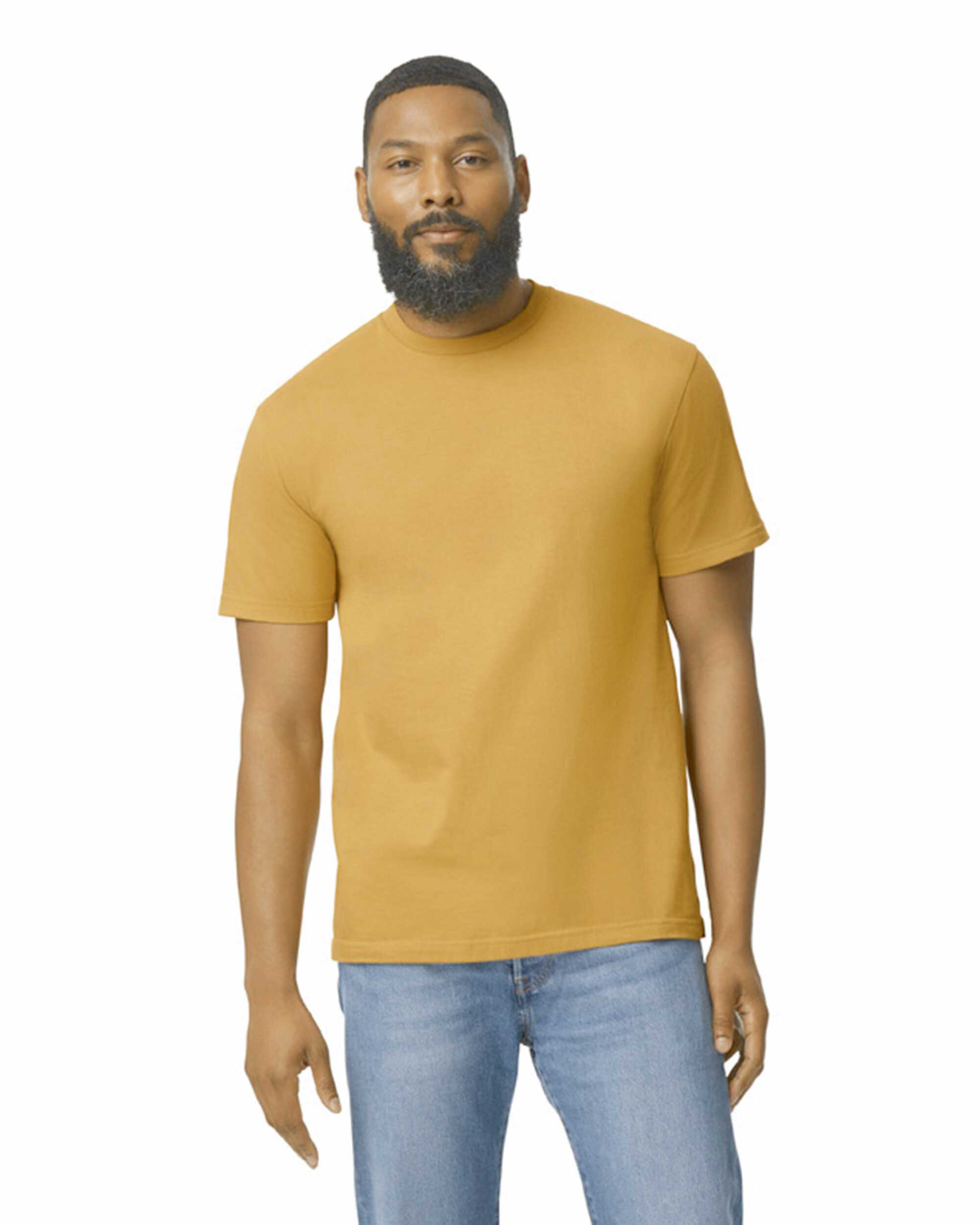 Camiseta softstyle midweight hombre Mustard