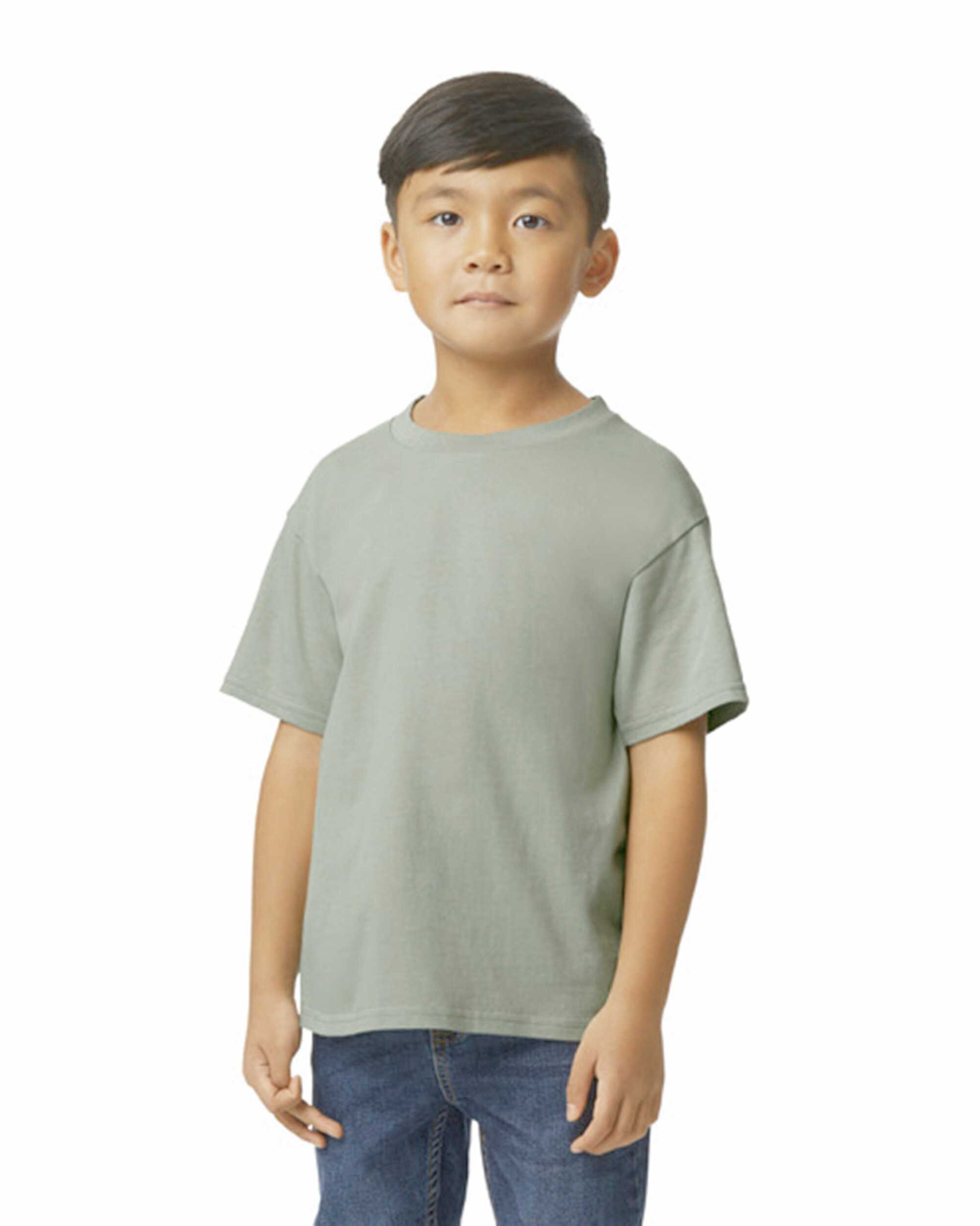 Camiseta softstyle midweight infantil Sage