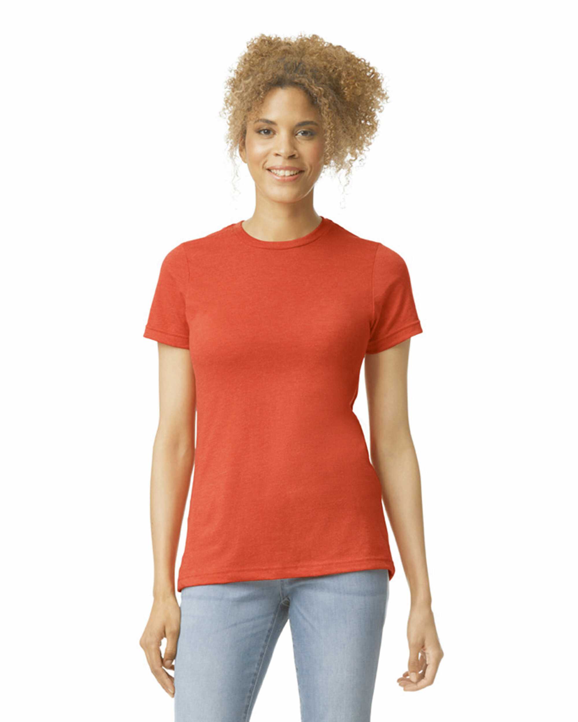 Camiseta softstyle CVC mujer Red Mist