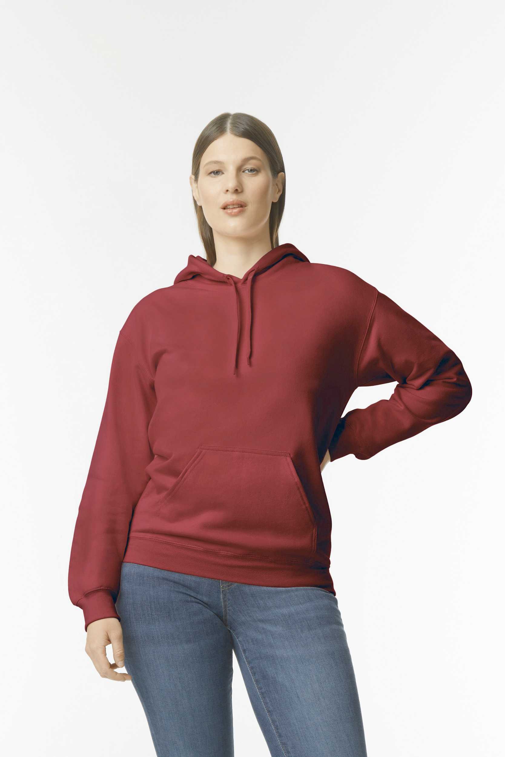 Sudadera con capucha Midweight Softstyle Maroon