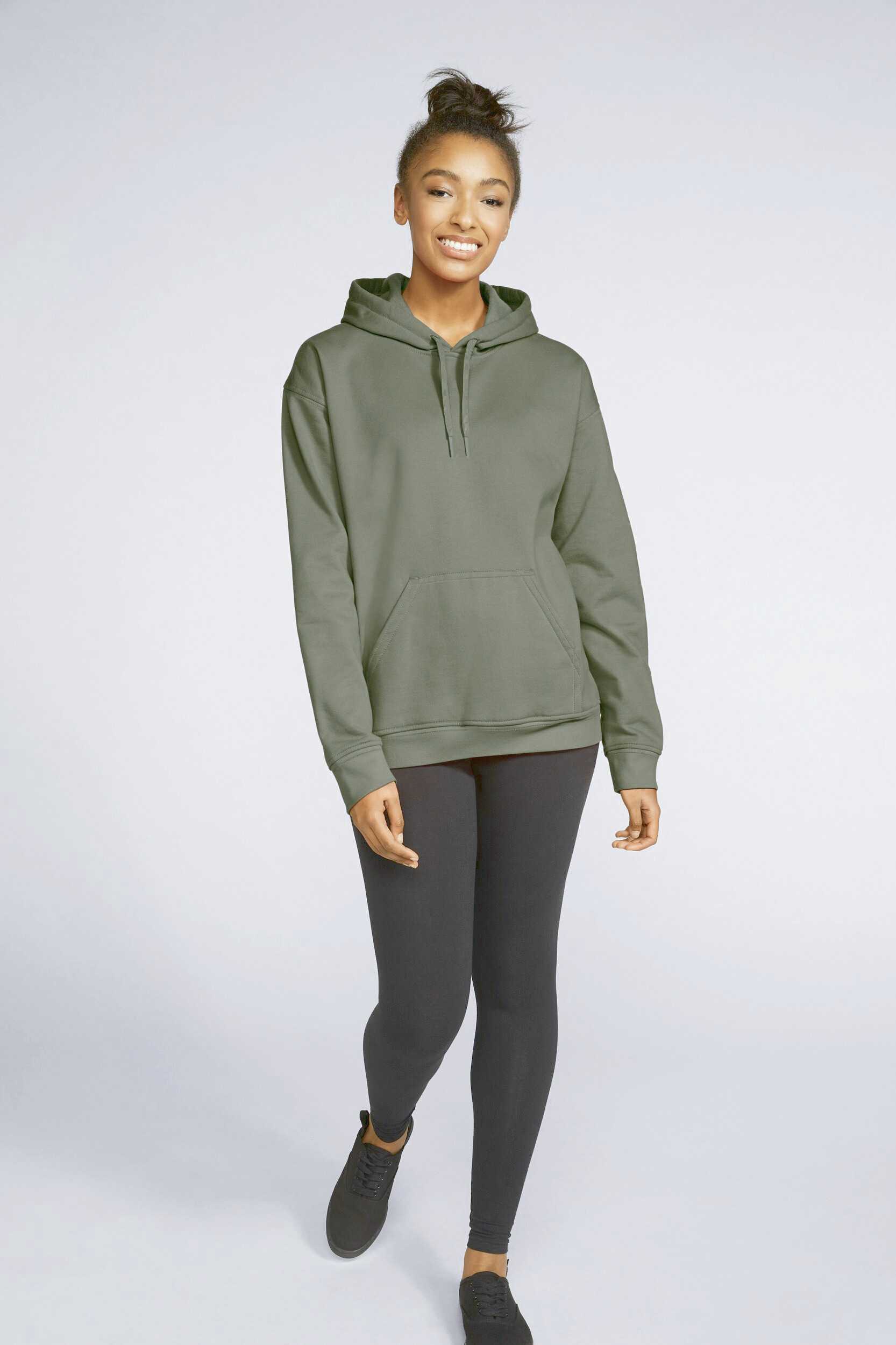 Sudadera con capucha Midweight Softstyle Military Green