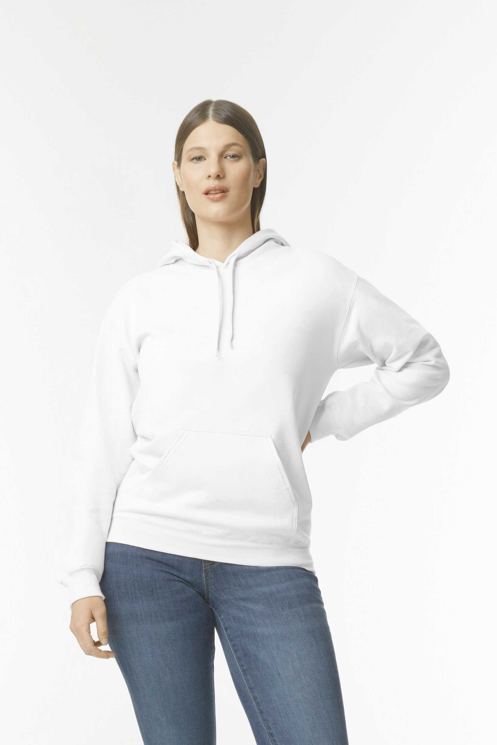Sudadera con capucha Midweight Softstyle White