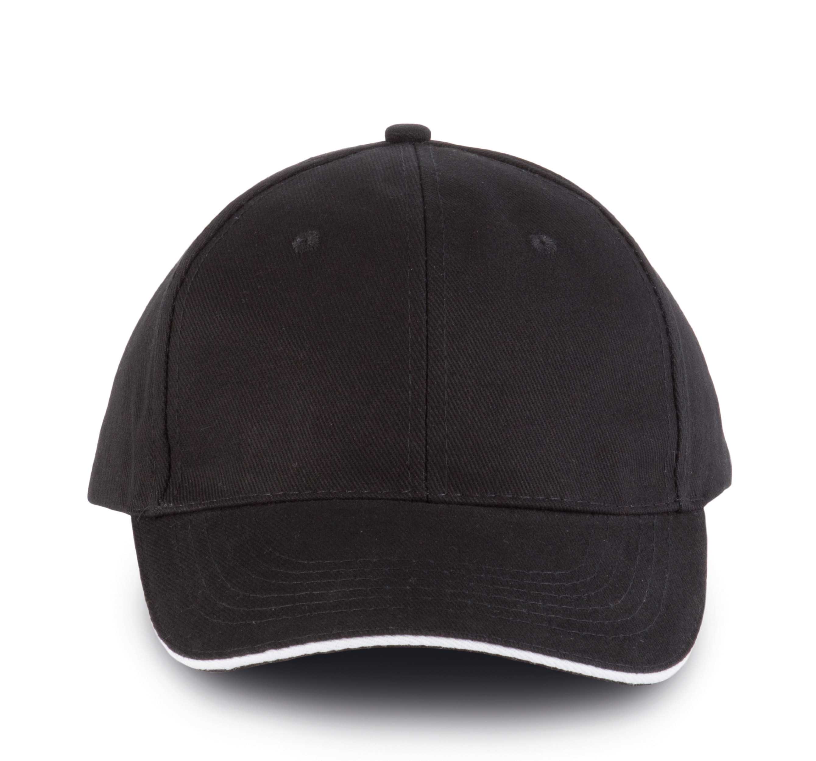 ORLANDO - Gorra 6 paneles Black / White