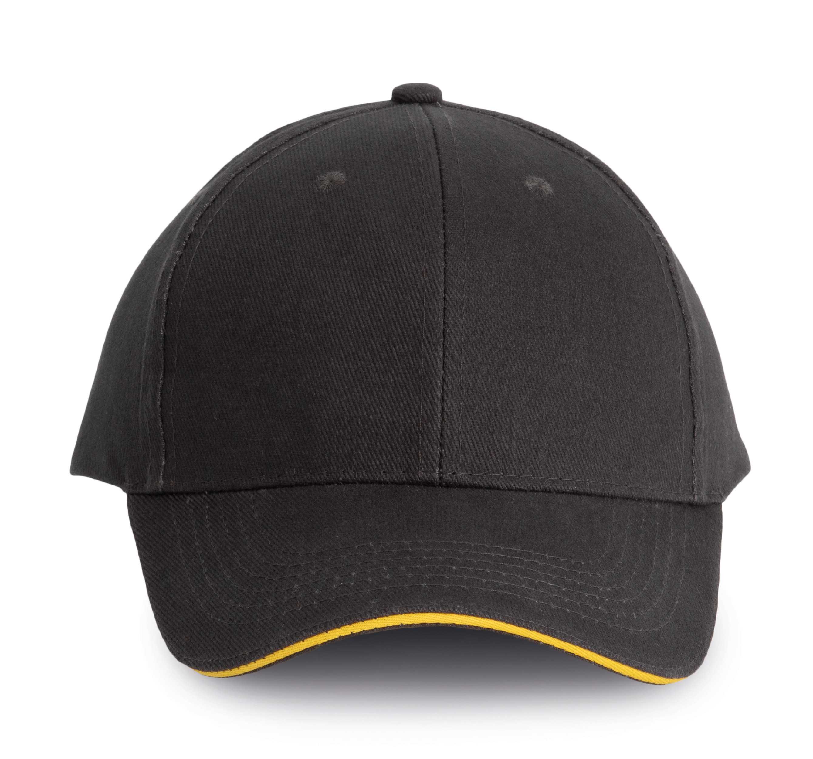 ORLANDO - Gorra 6 paneles Dark Grey / Yellow