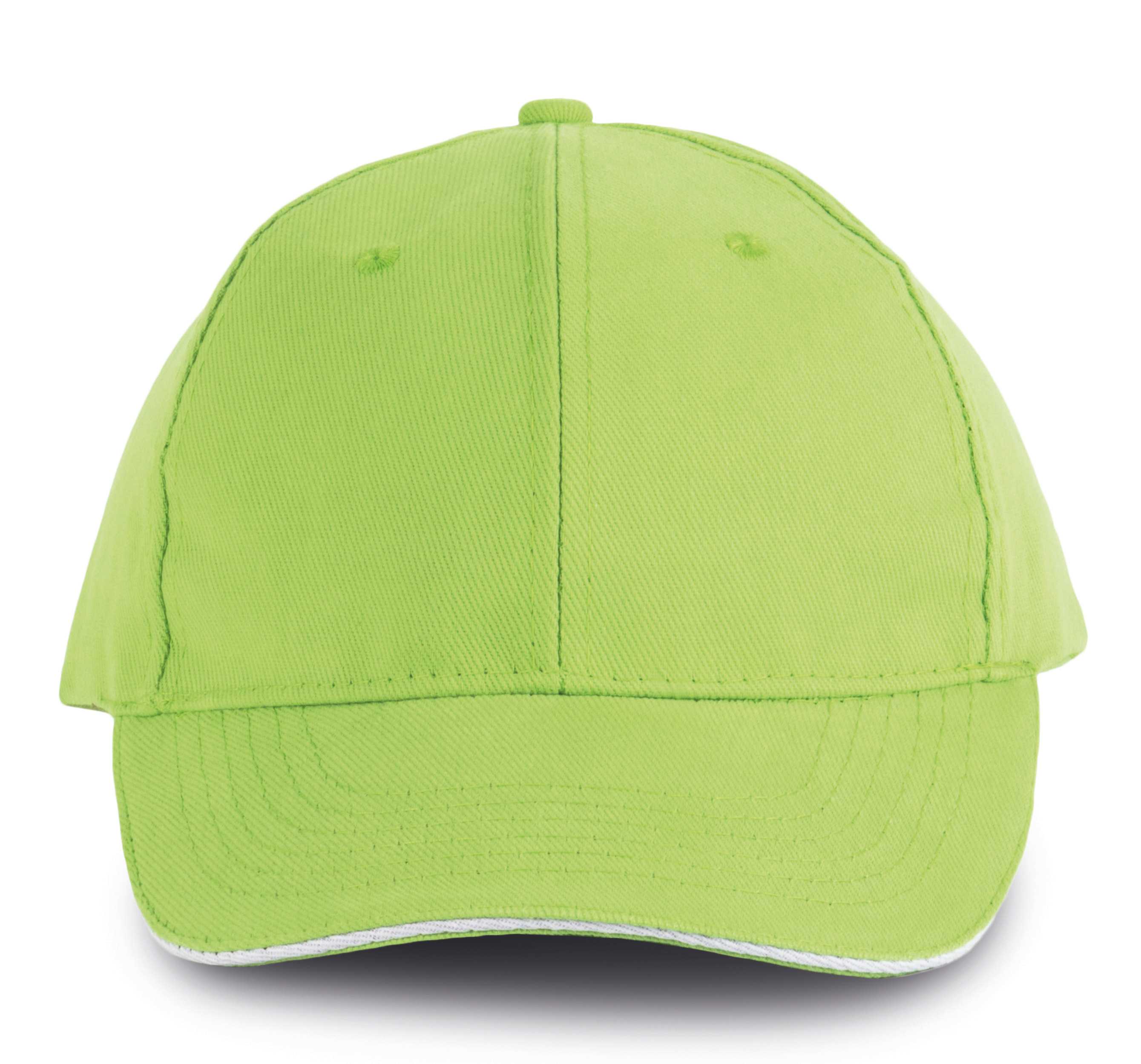 ORLANDO - Gorra 6 paneles Lime / White