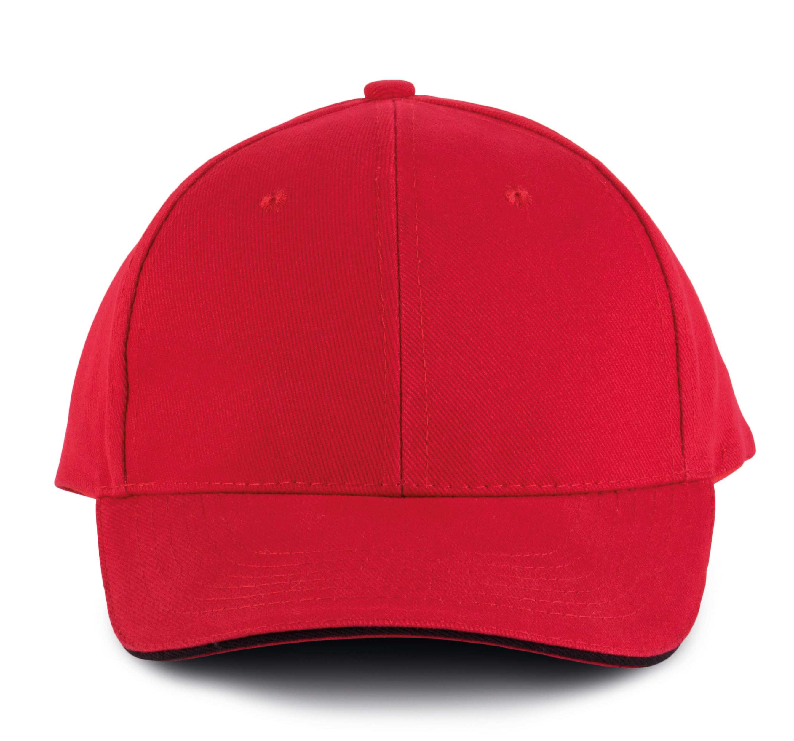 ORLANDO - Gorra 6 paneles Red / Black
