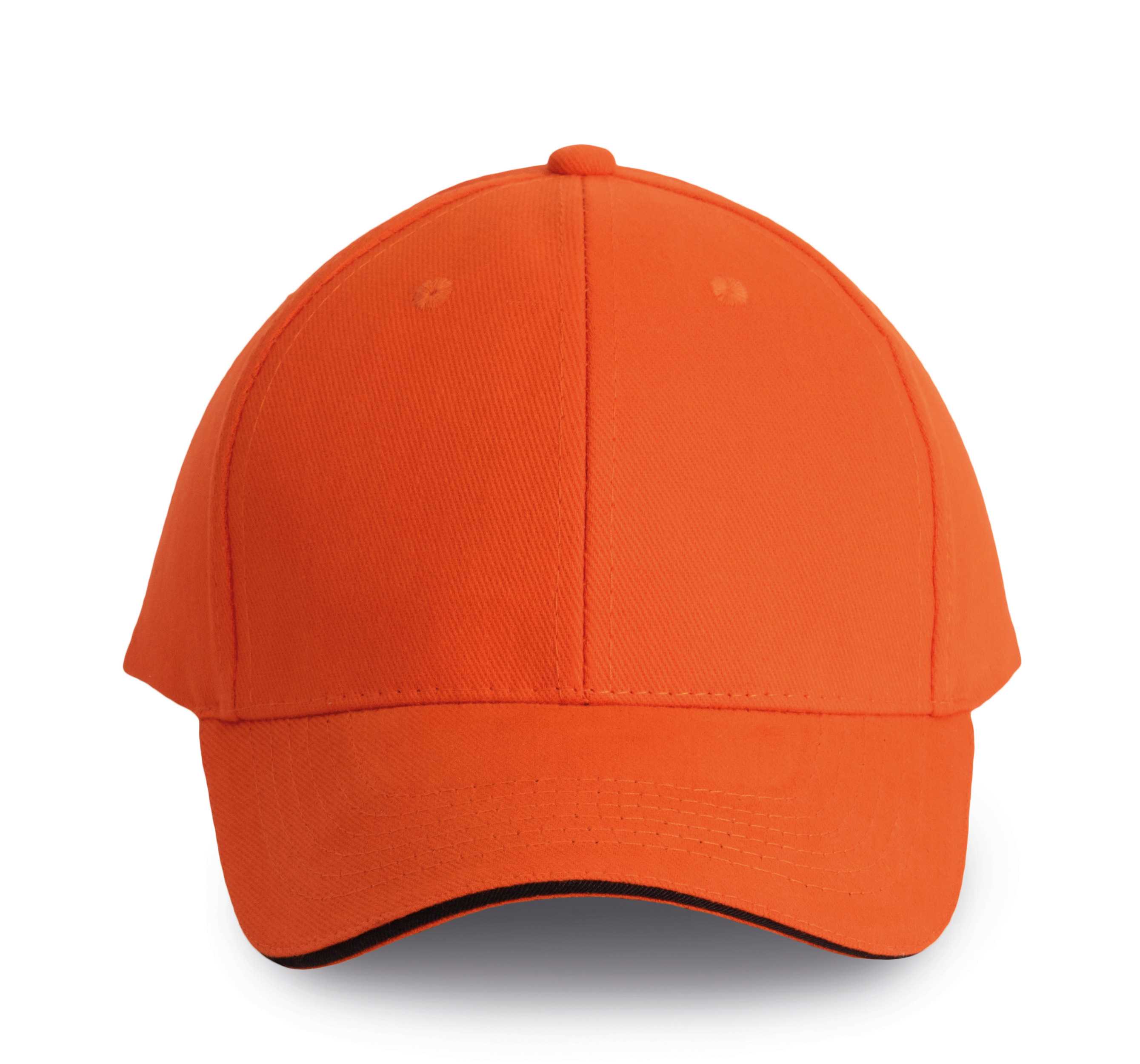 ORLANDO - Gorra 6 paneles Spicy Orange / Dark Grey