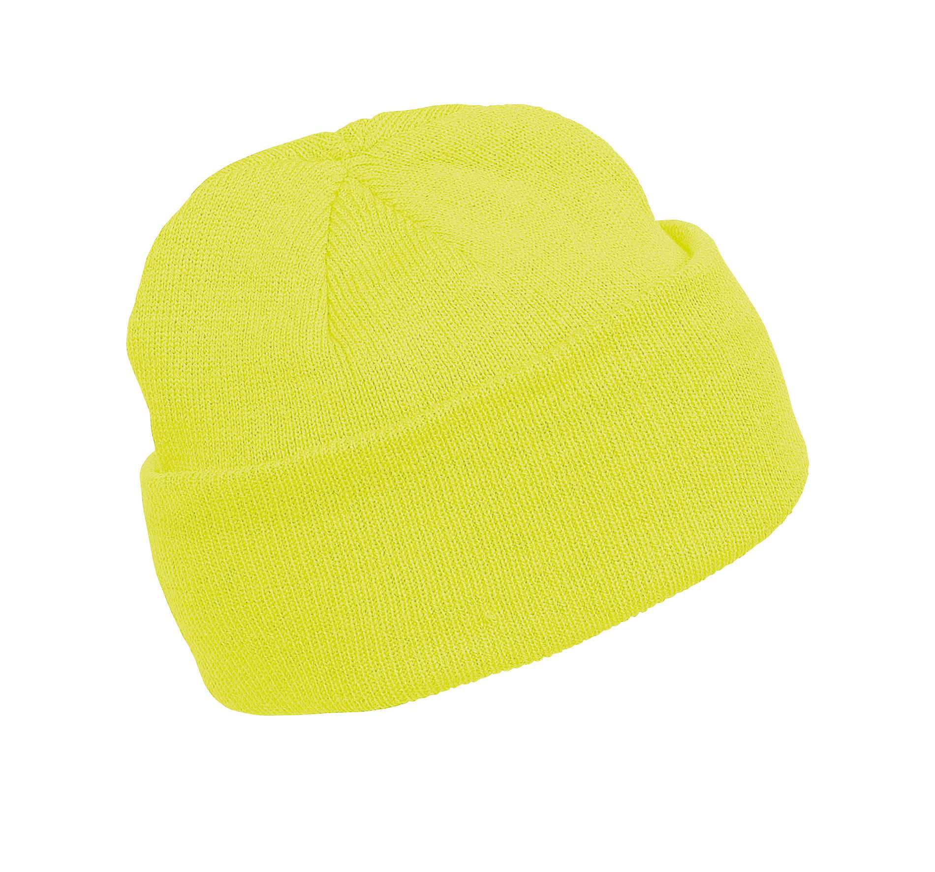 Gorro de punto Fluorescent Yellow