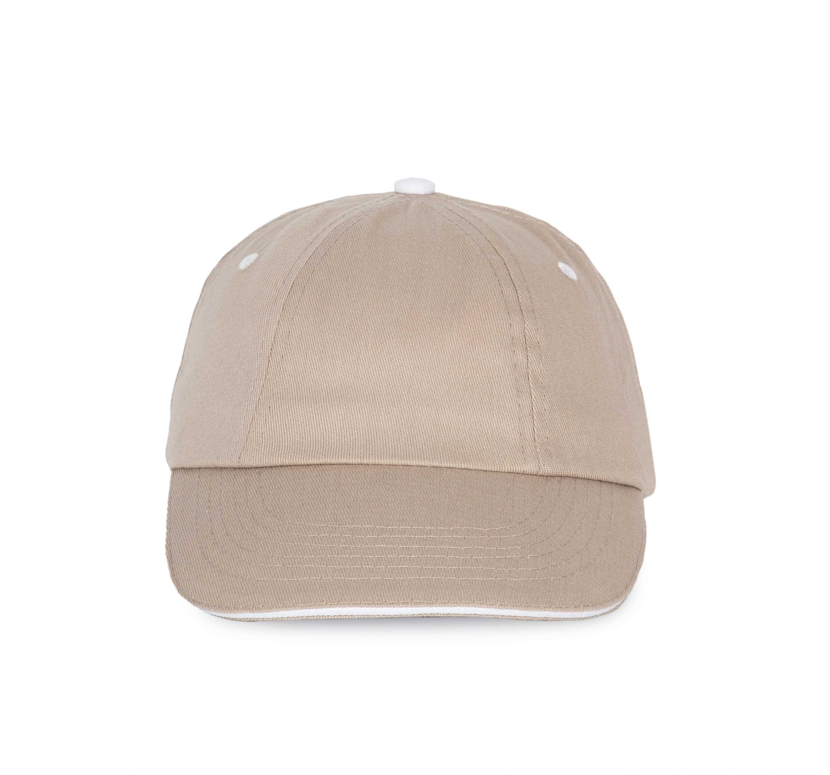 Top - Gorra 6 paneles Beige / White