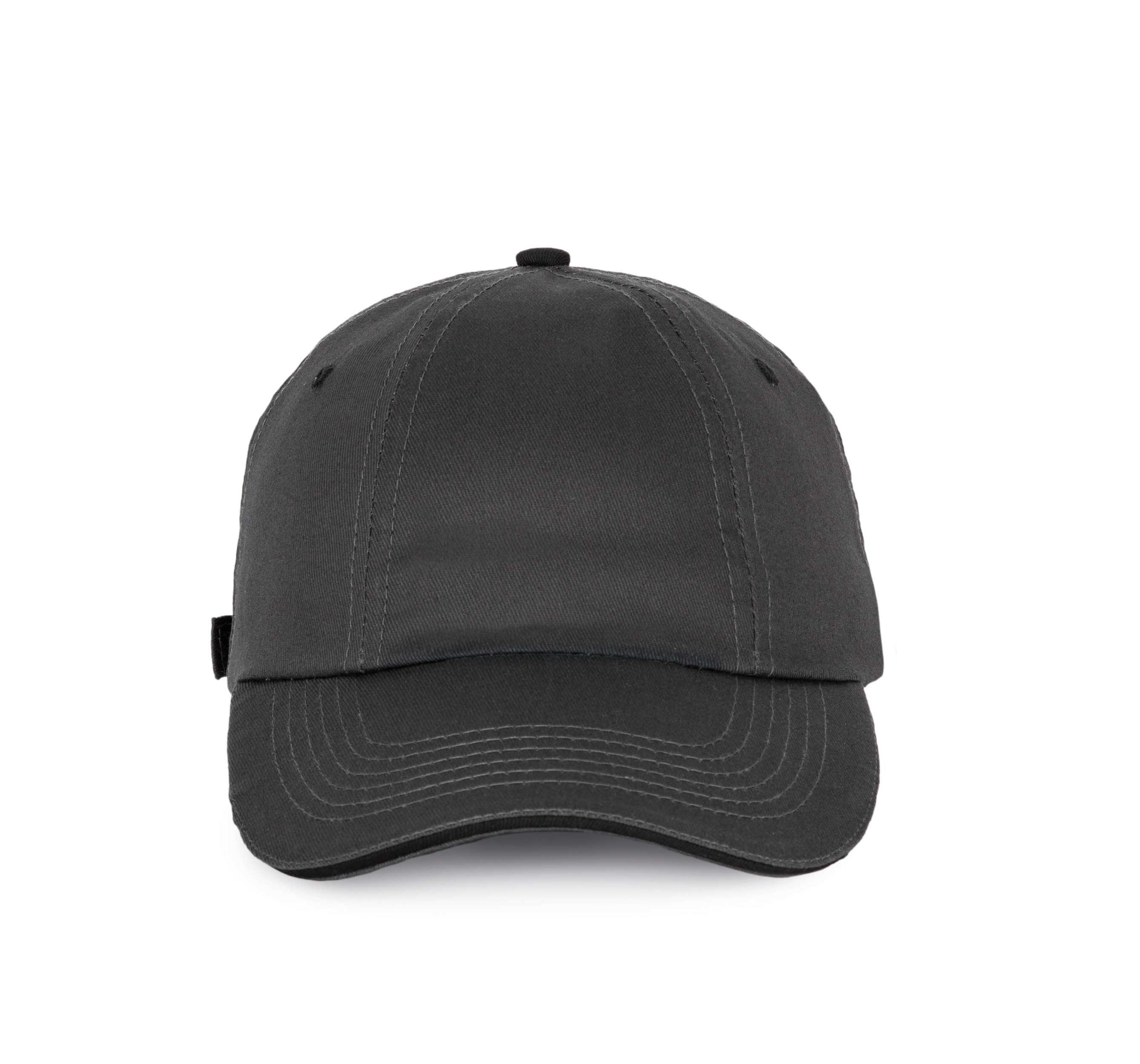 Top - Gorra 6 paneles Dark Grey / Black