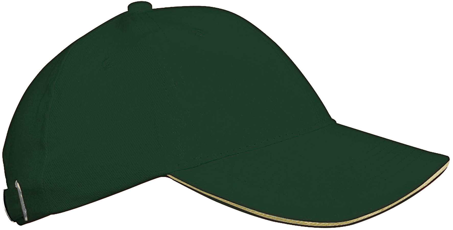Orlando kids - Gorra niños 6 paneles Forest Green / Beige