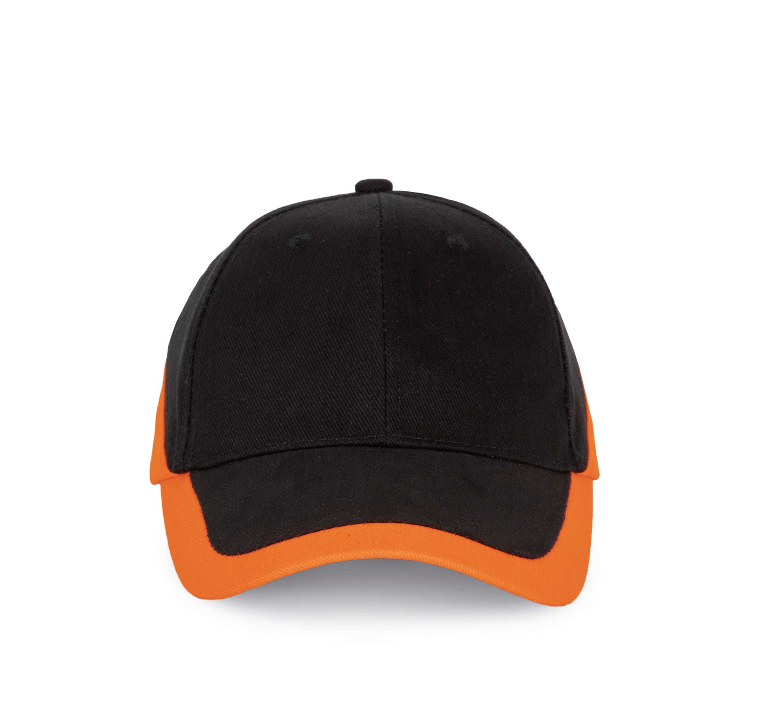 Racing - Gorra bicolor 6 paneles Black / Orange
