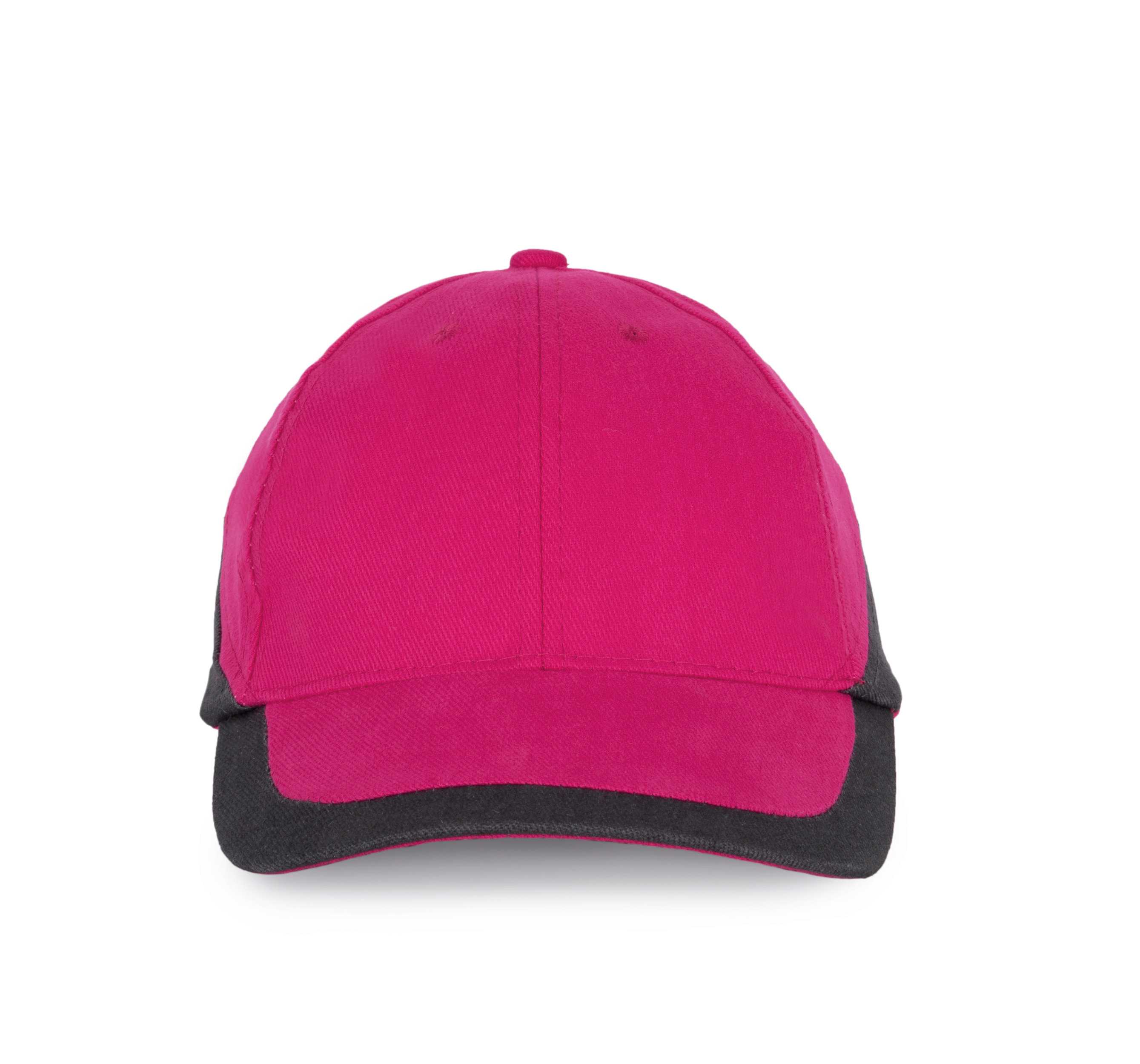 Racing - Gorra bicolor 6 paneles Fuchsia / Dark Grey