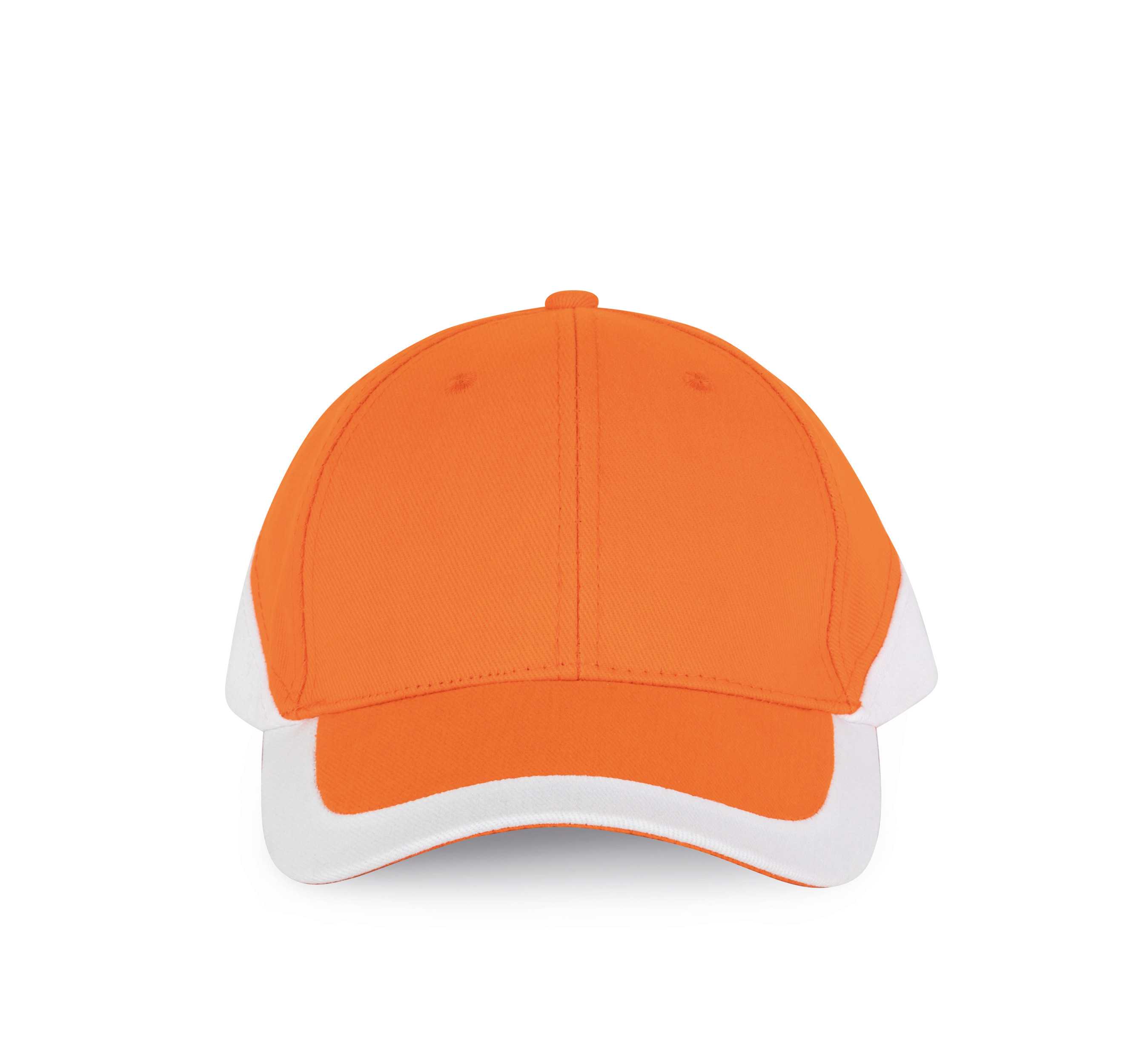 Racing - Gorra bicolor 6 paneles Orange / White