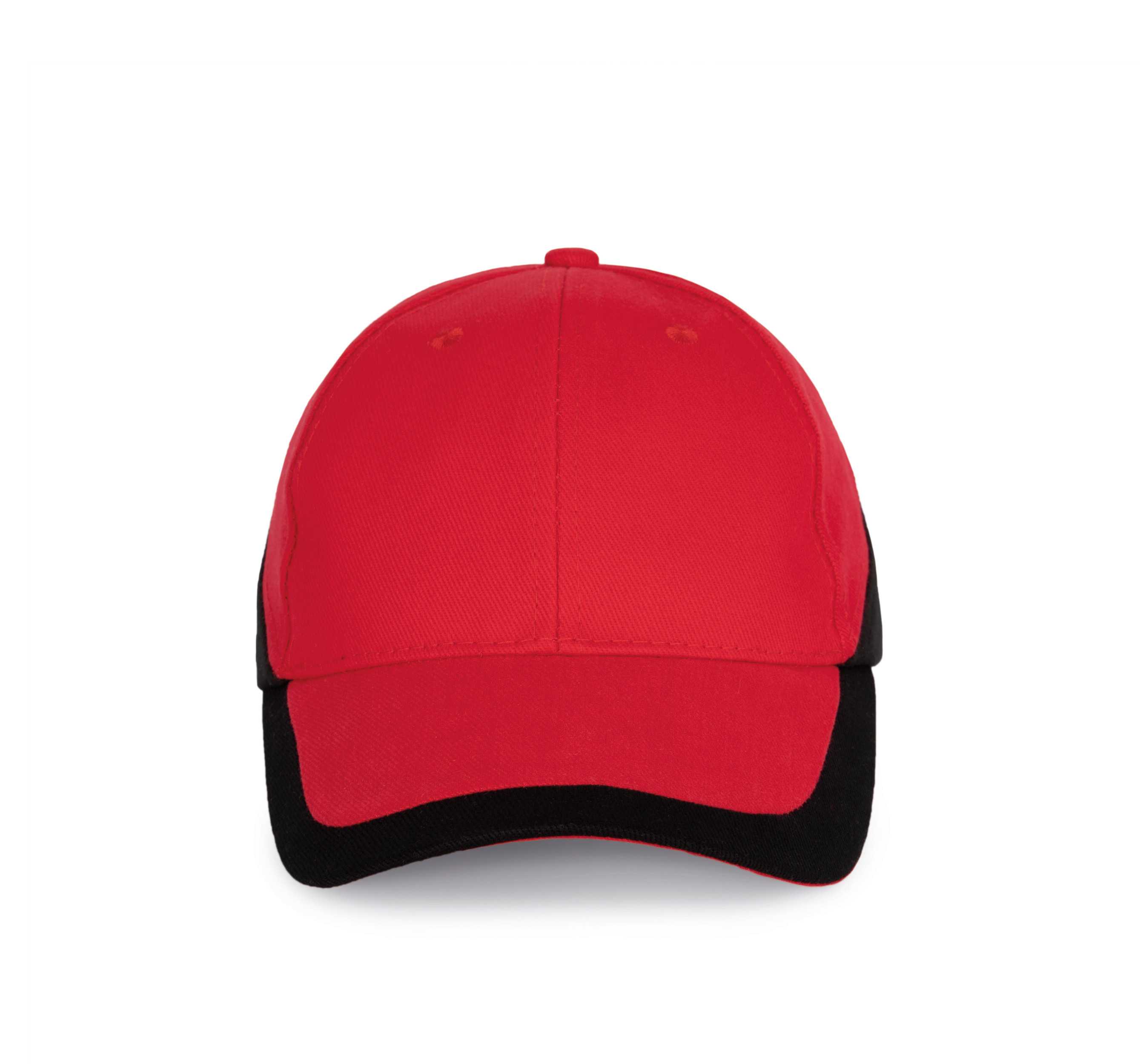 Racing - Gorra bicolor 6 paneles Red / Black