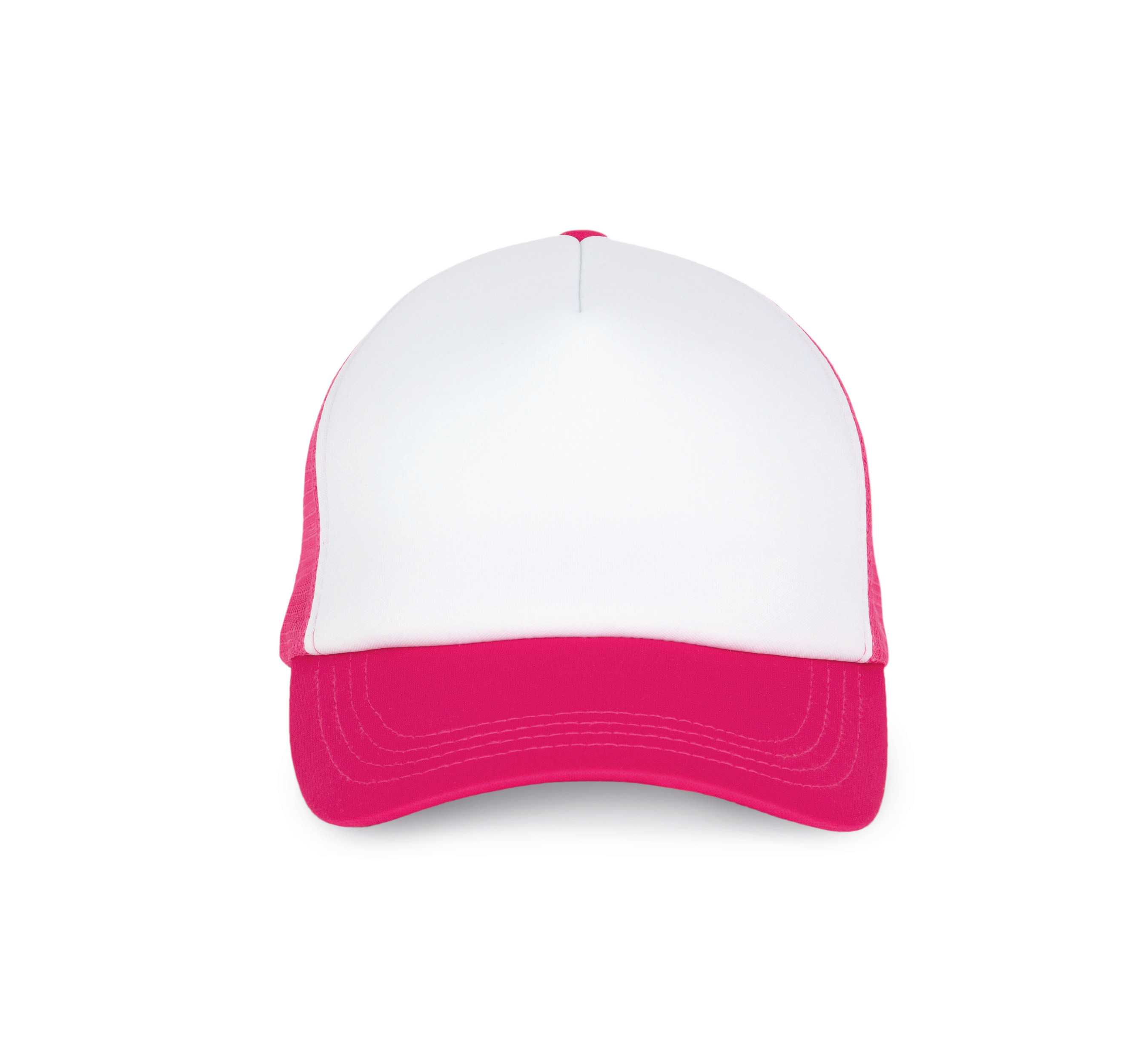 Gorra trucker - 5 paneles White / Fuchsia
