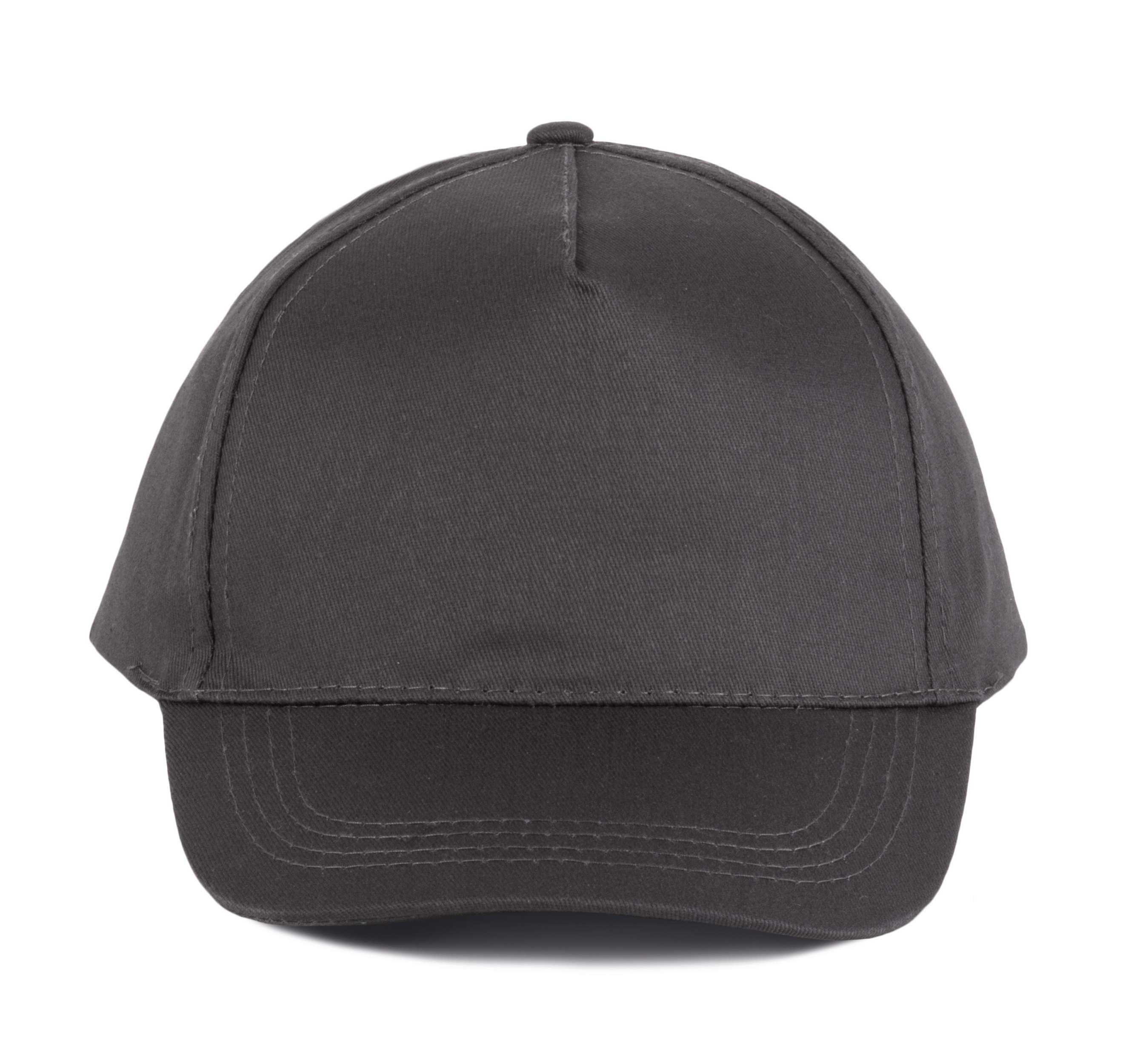 Gorra de algodón 5 paneles Dark Grey