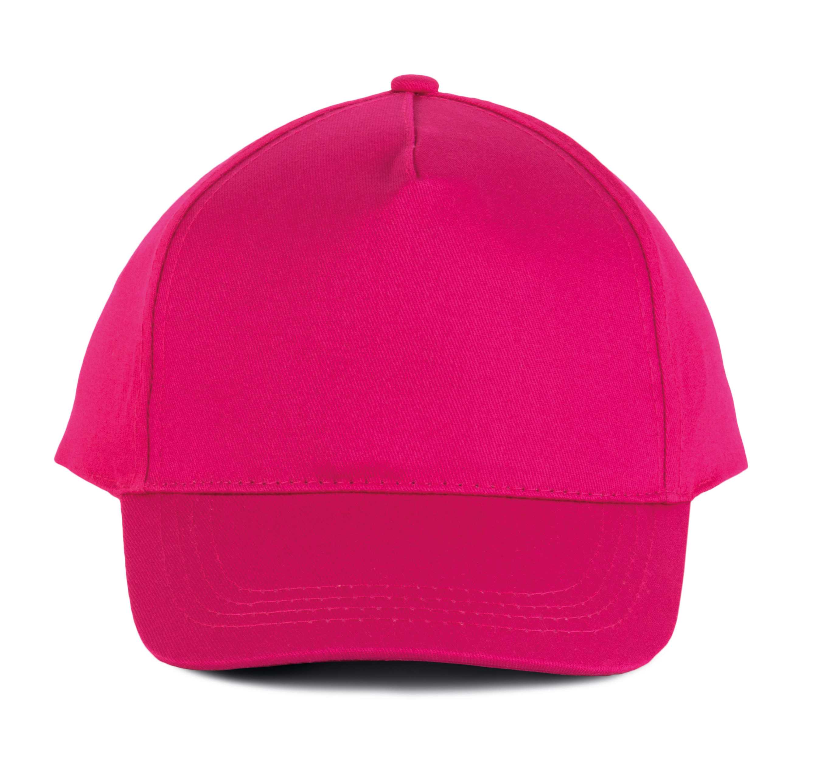 Gorra de algodón 5 paneles Fuchsia