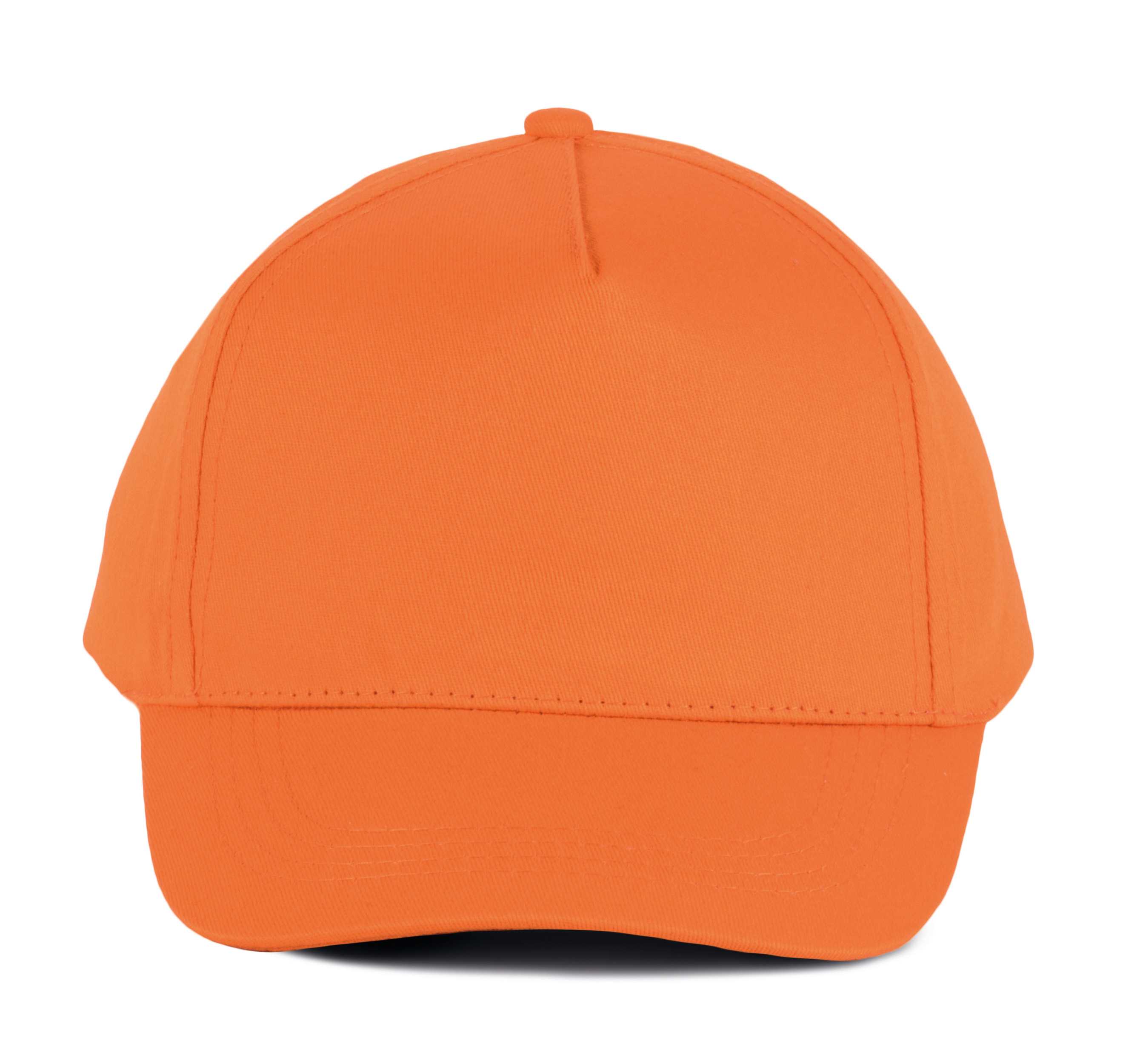 Gorra de algodón 5 paneles Orange