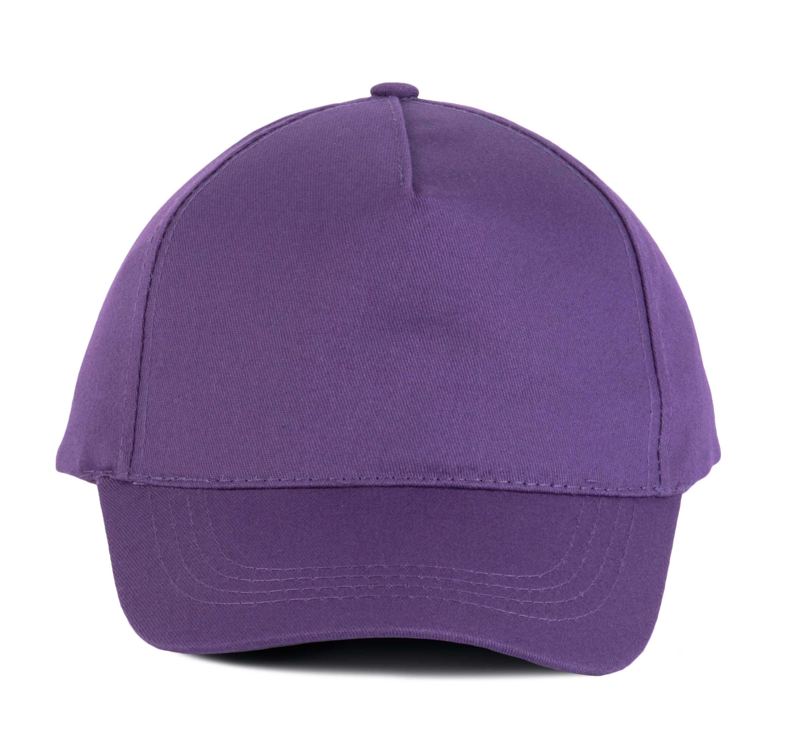 Gorra de algodón 5 paneles Purple