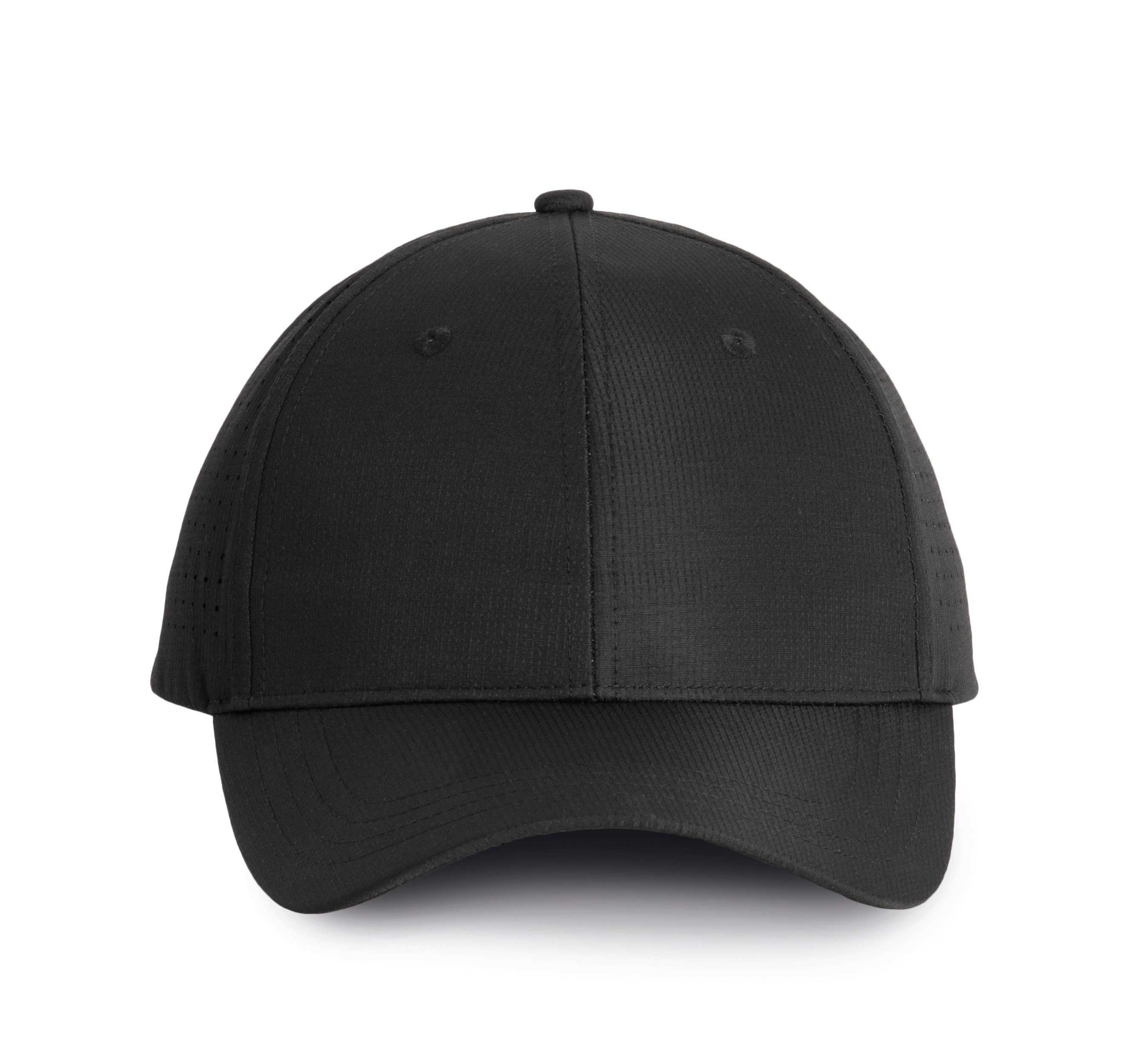 Gorra perforada - 6 paneles Black