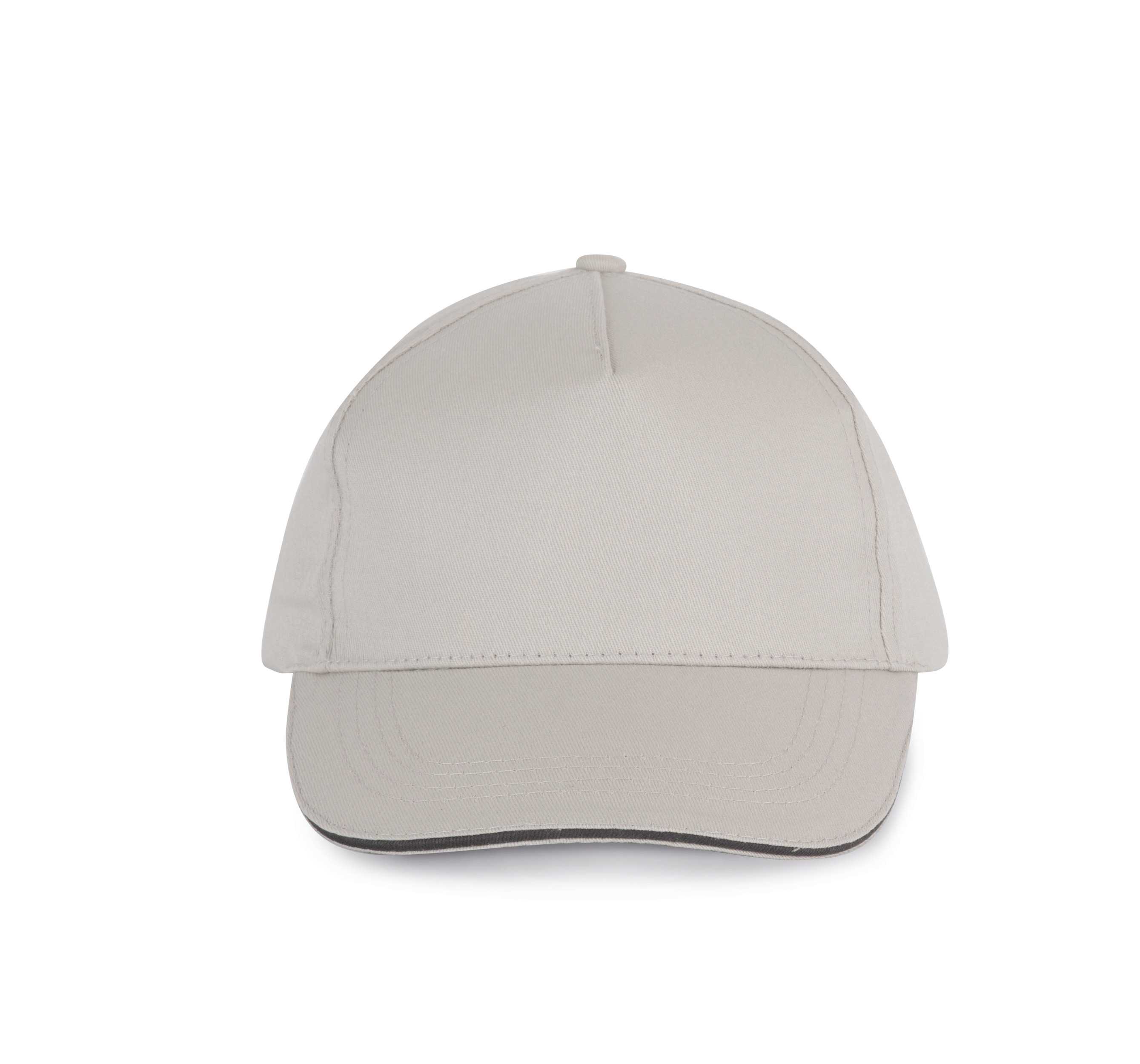 Gorra con sandwich contrastado - 5 paneles Light Grey / Dark Grey