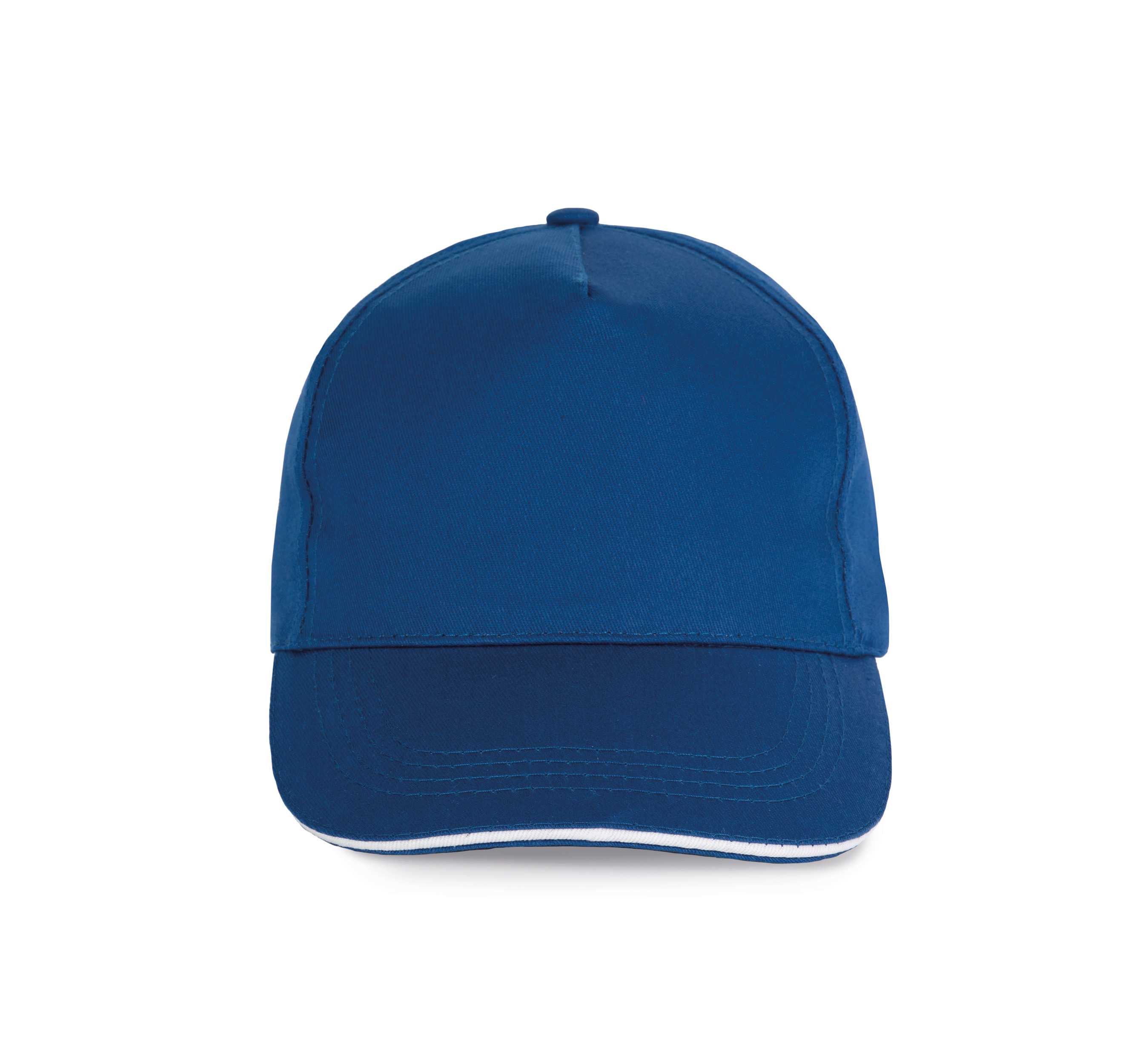 Gorra con sandwich contrastado - 5 paneles Royal Blue / White