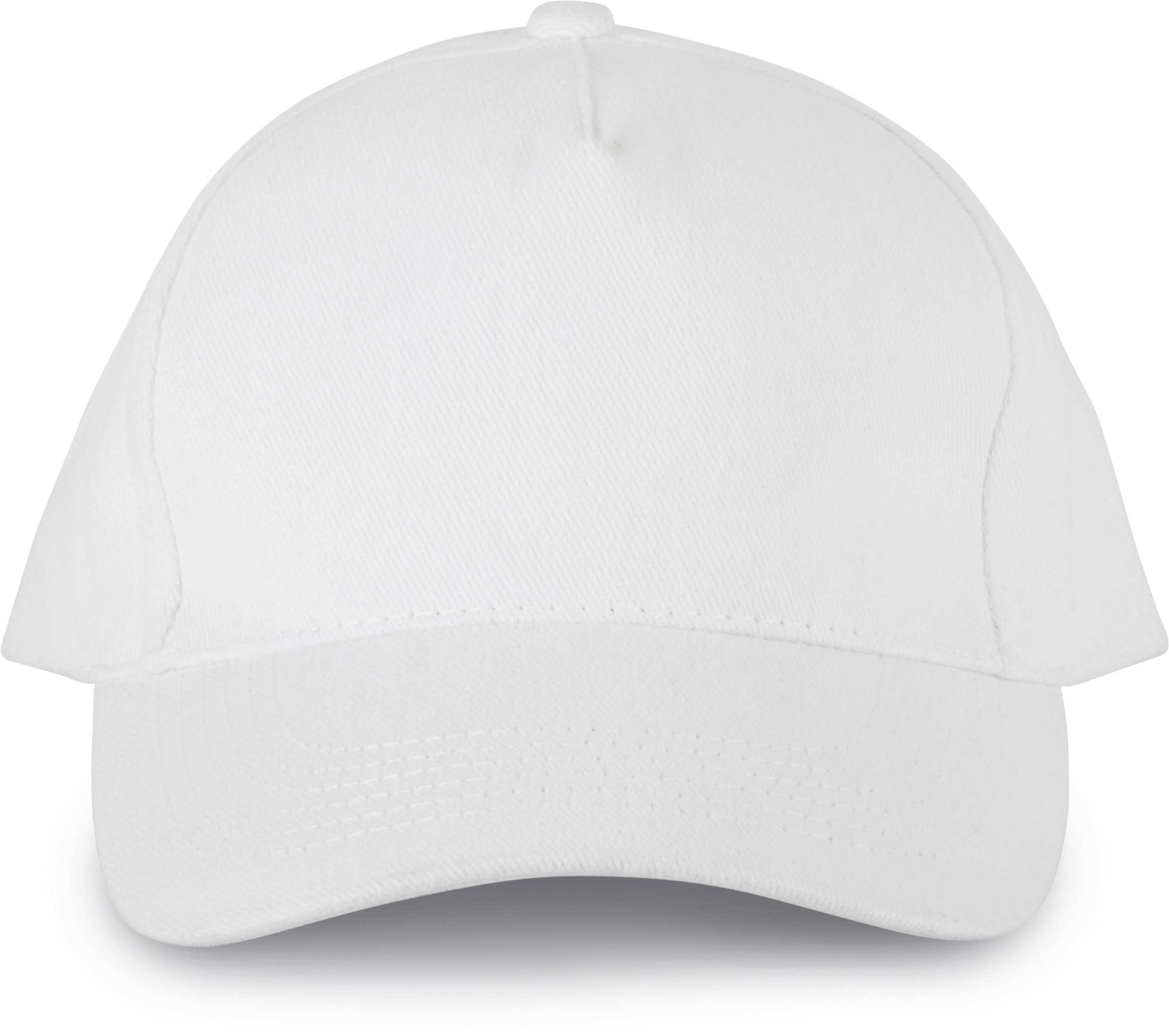 Gorra Algodón Orgánico - 5 paneles White