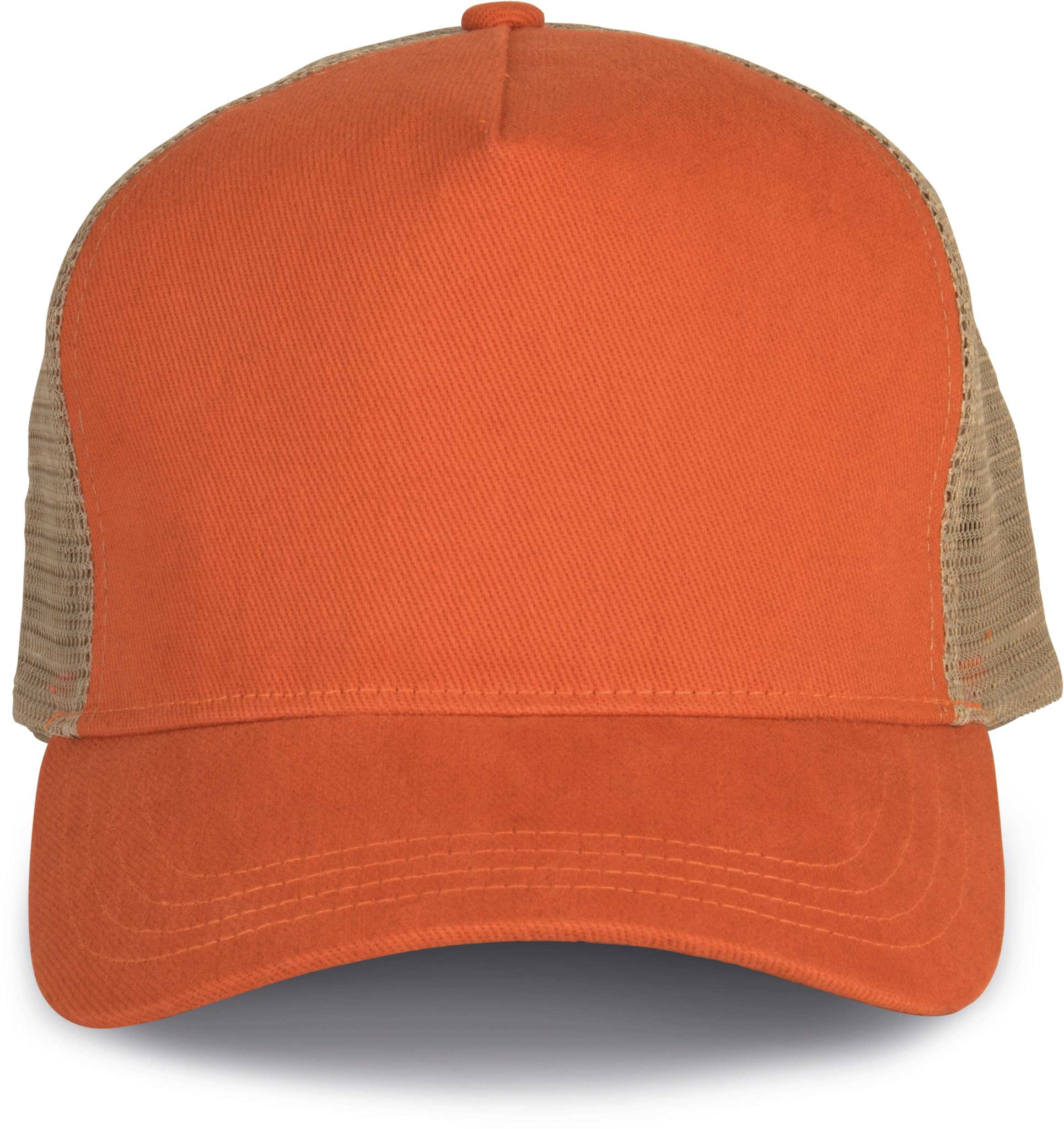 Gorra trucker - 5 paneles Rustic Orange / Beige