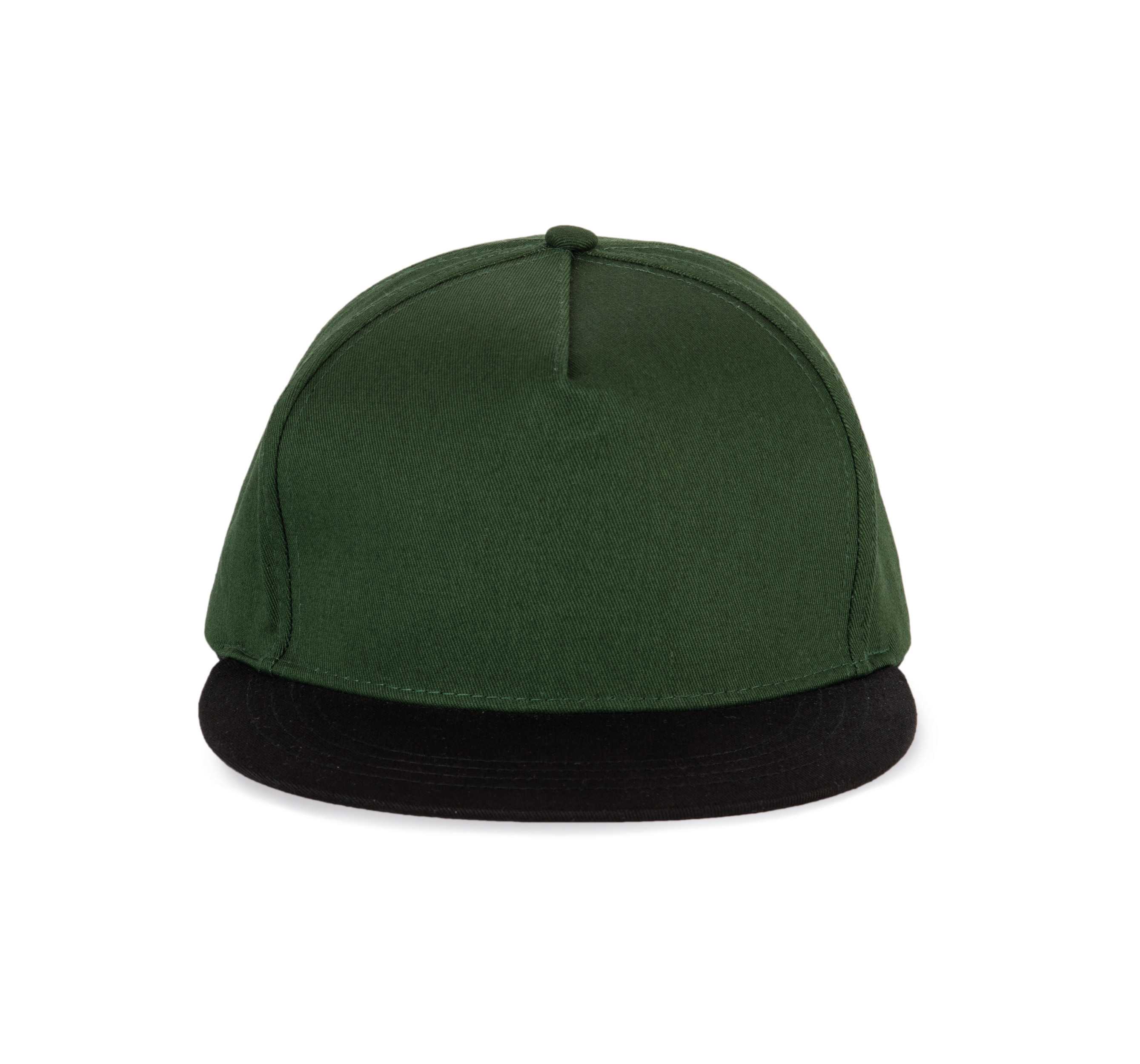 Gorra snapback - 5 paneles Forest Green / Black