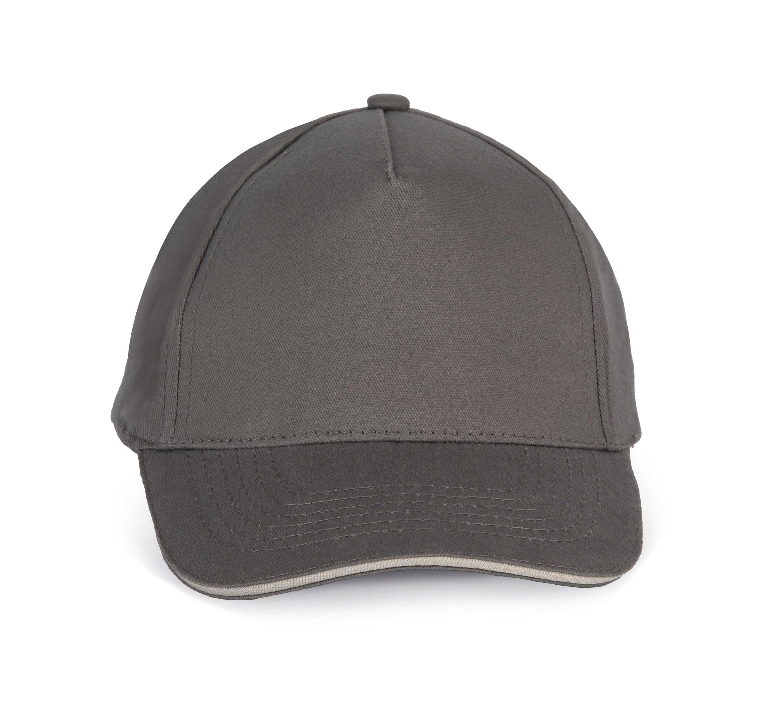 Gorra para niño con sándwich contrastado - 5 paneles Slate Grey / Light Grey