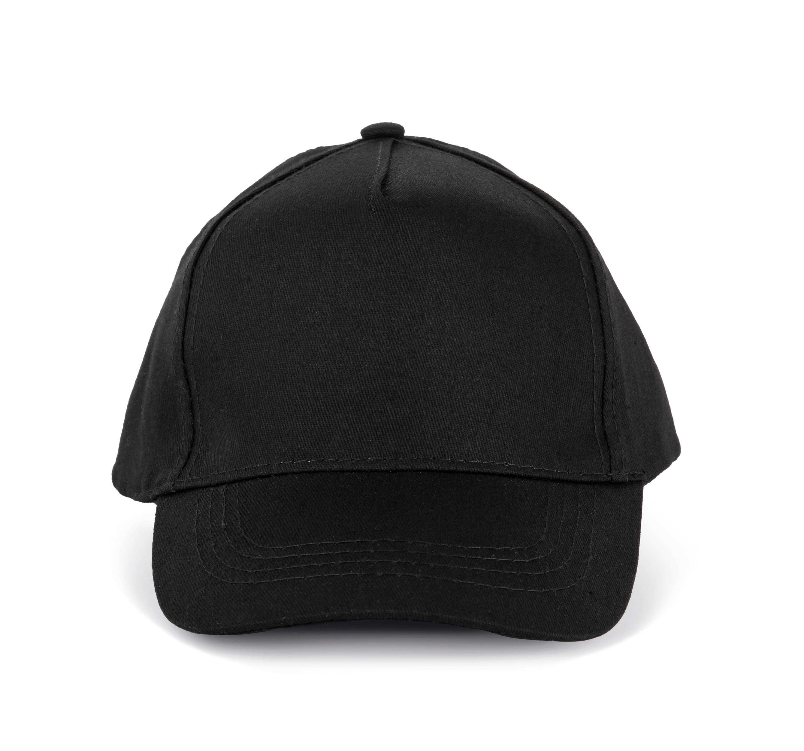 Gorra algodón - 5 paneles Black