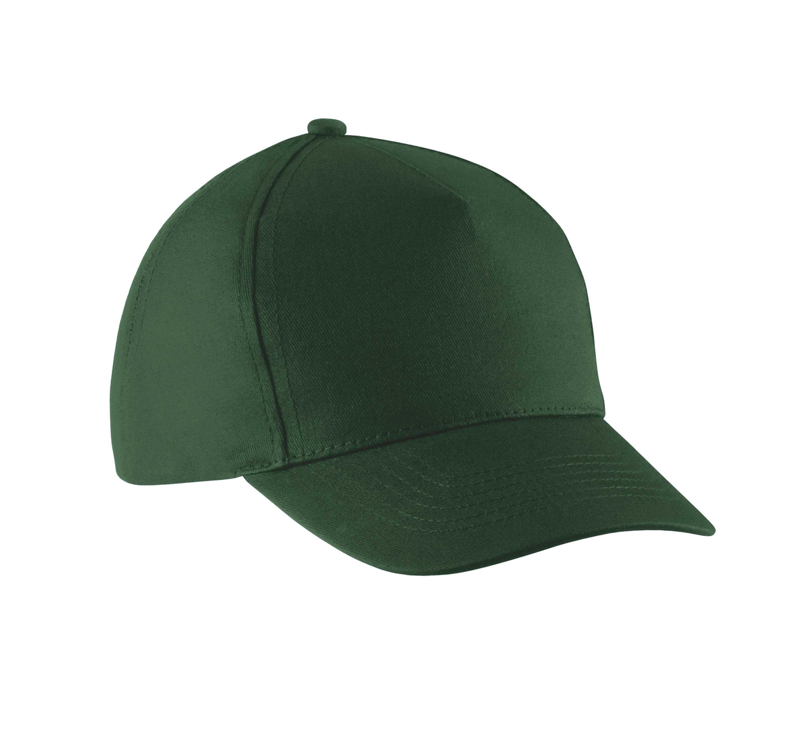 Gorra algodón - 5 paneles Forest Green