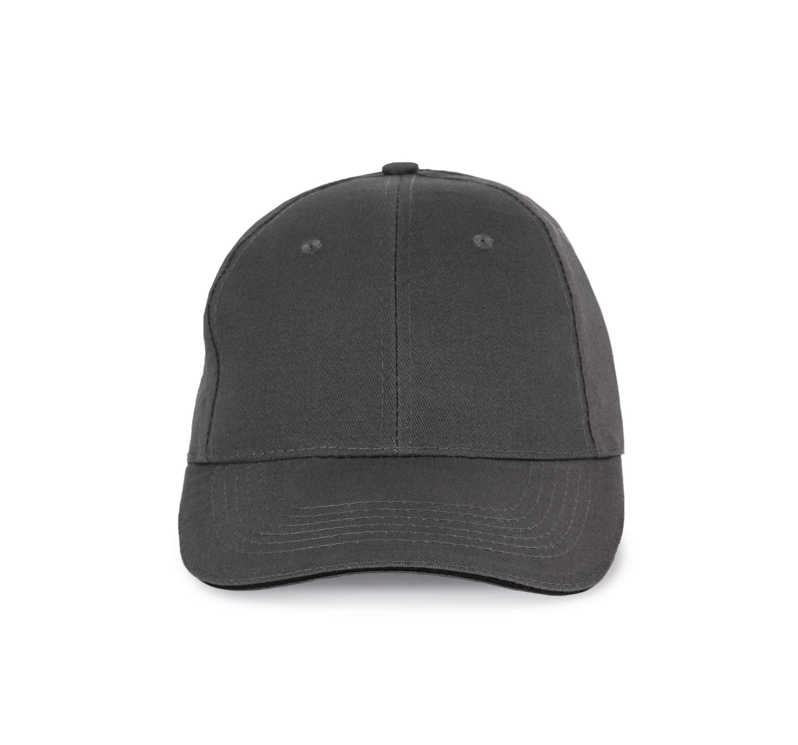 Gorra con sándwich contrastado - 6 paneles Dark Grey / Black