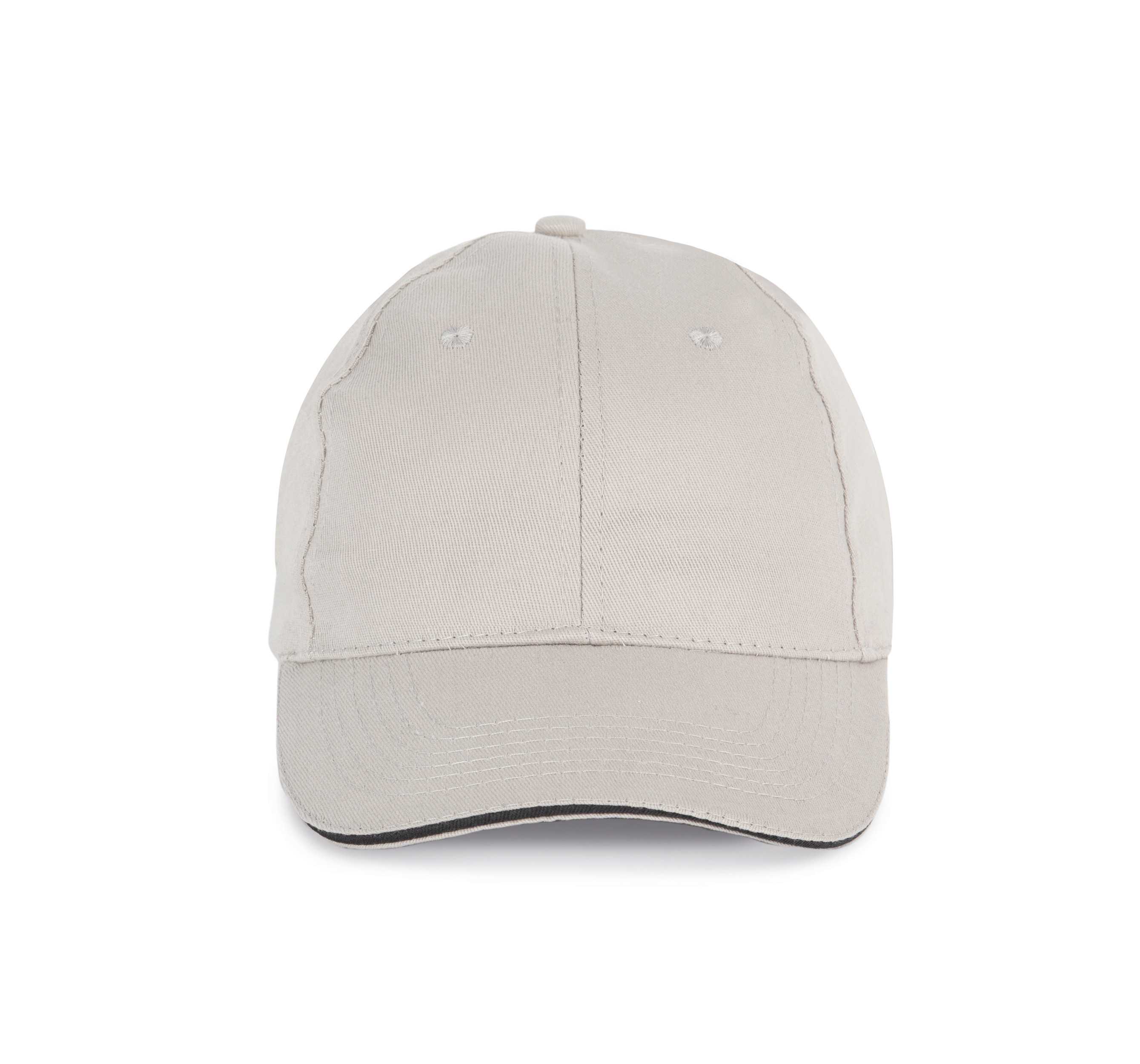 Gorra con sándwich contrastado - 6 paneles Light Grey / Dark Grey