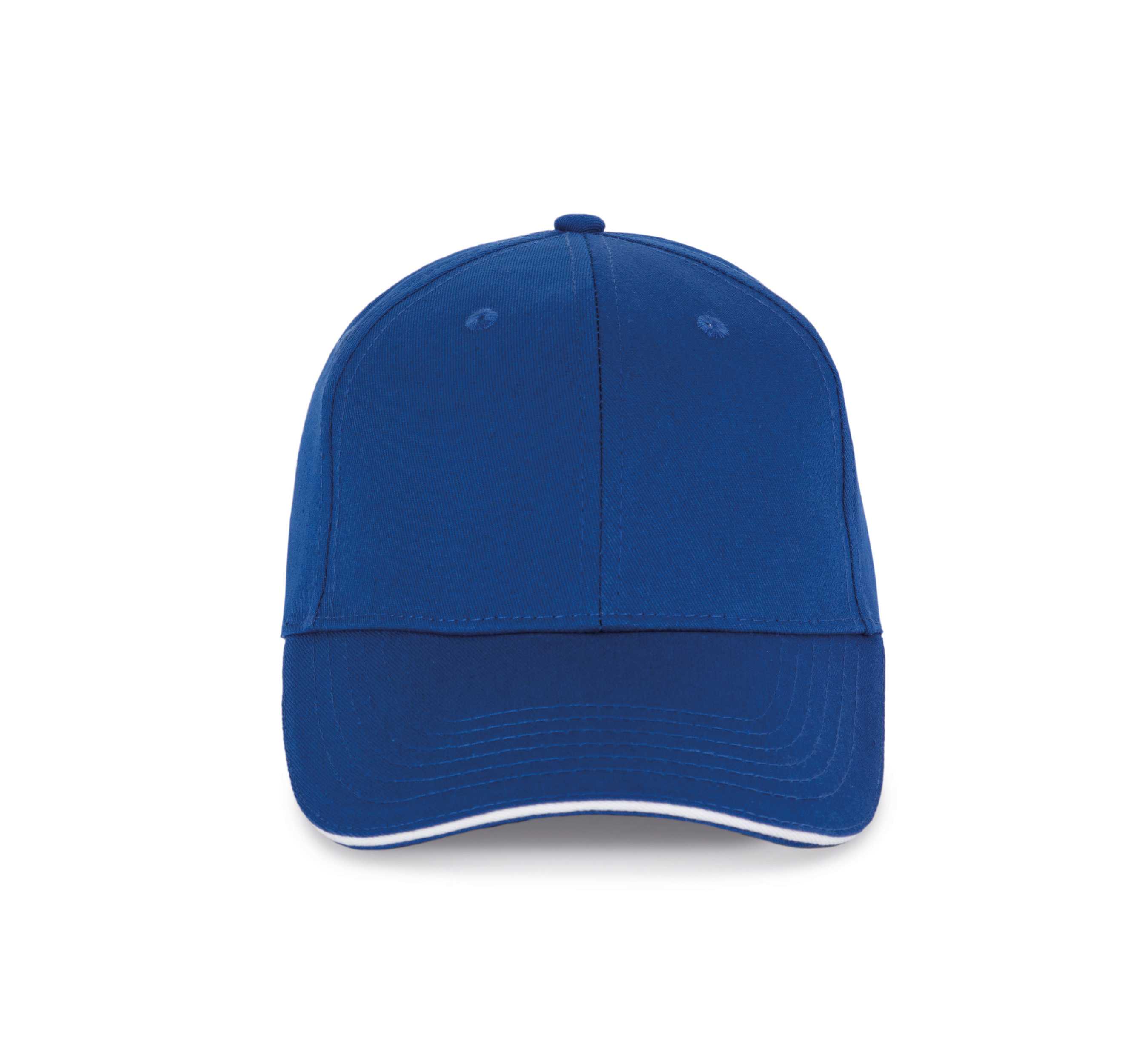 Gorra con sándwich contrastado - 6 paneles Royal Blue / White