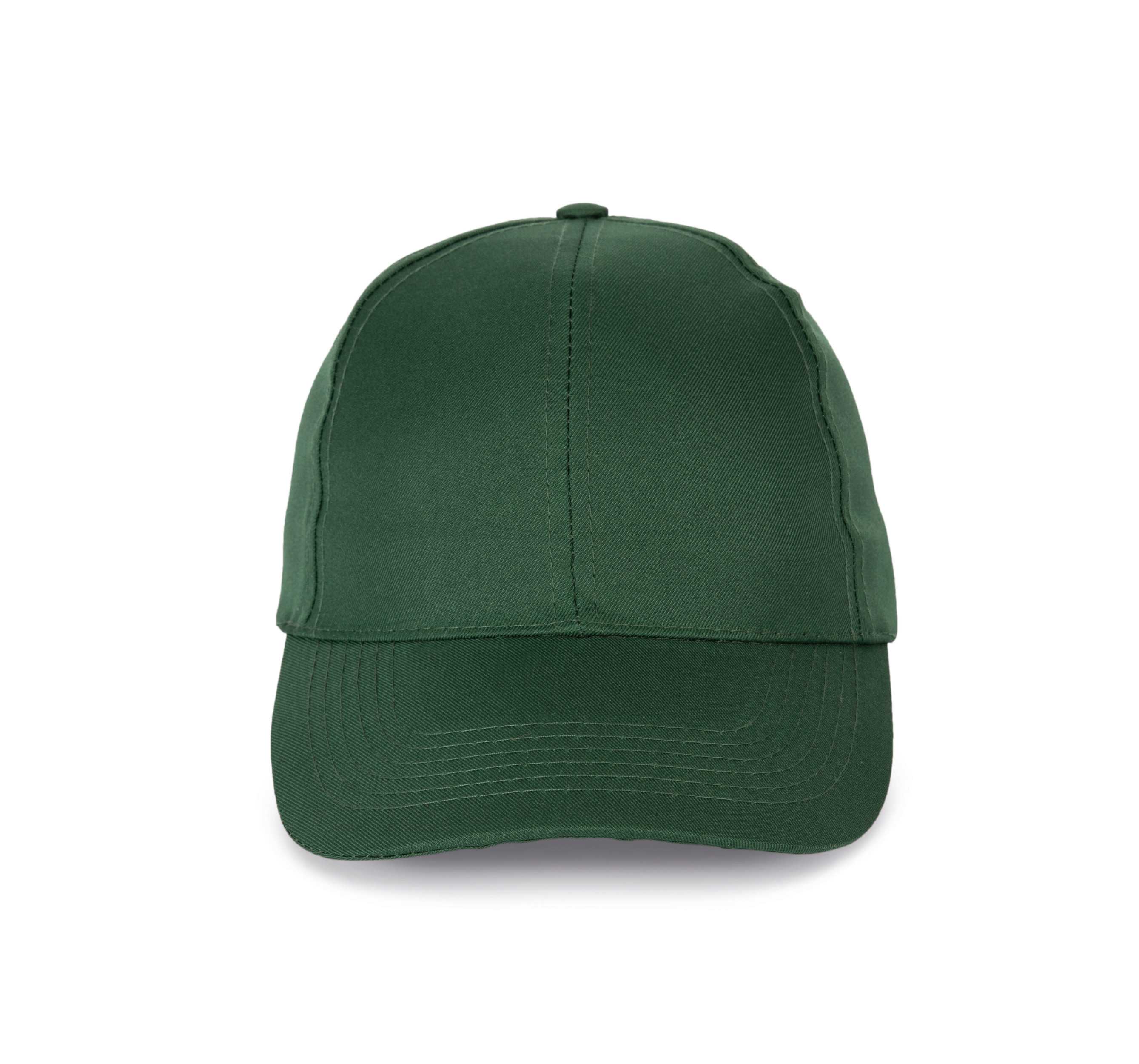 Gorra de poliéster - Seis paneles Forest Green