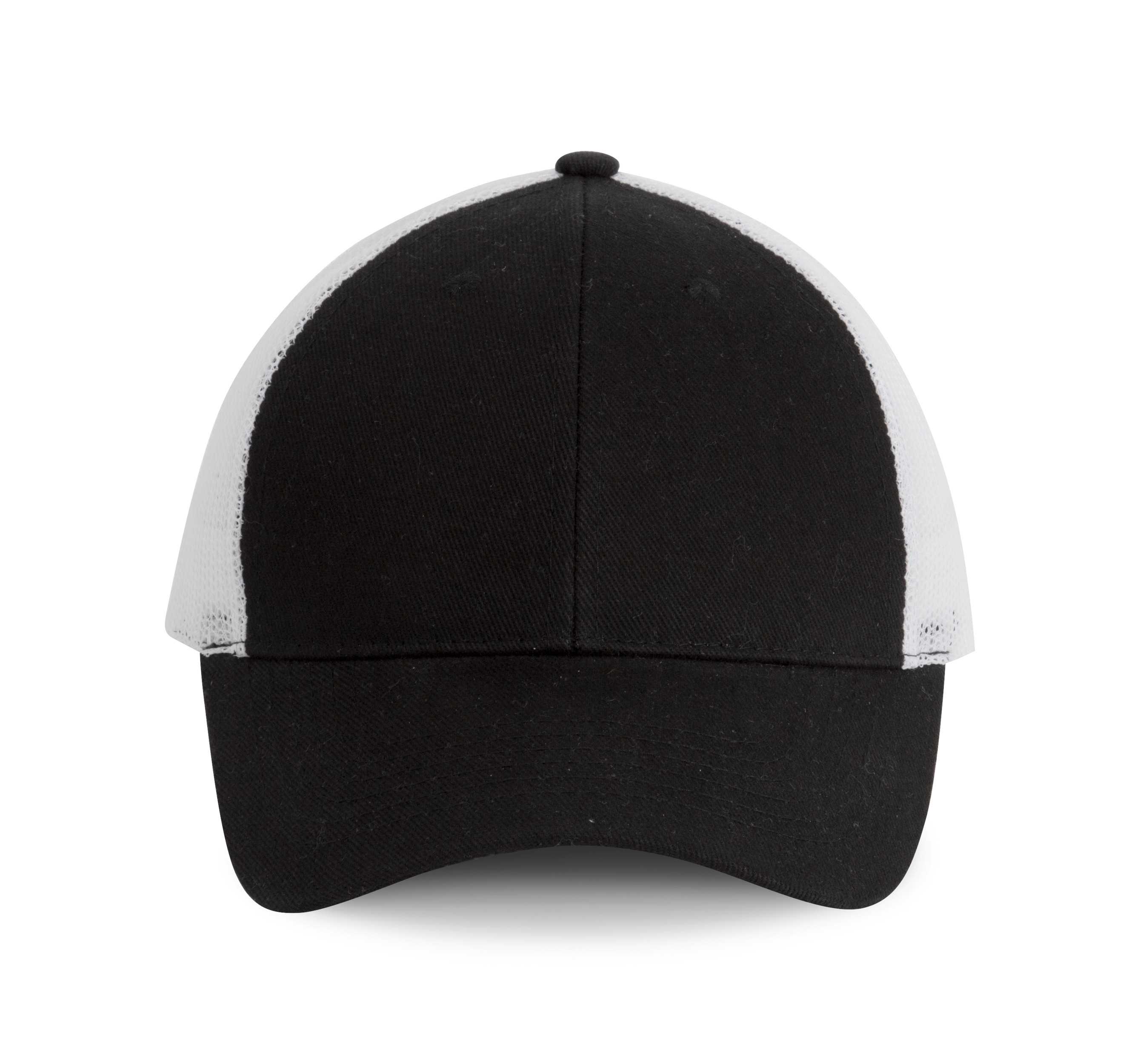 Gorra Trucker - 6 paneles Black / White