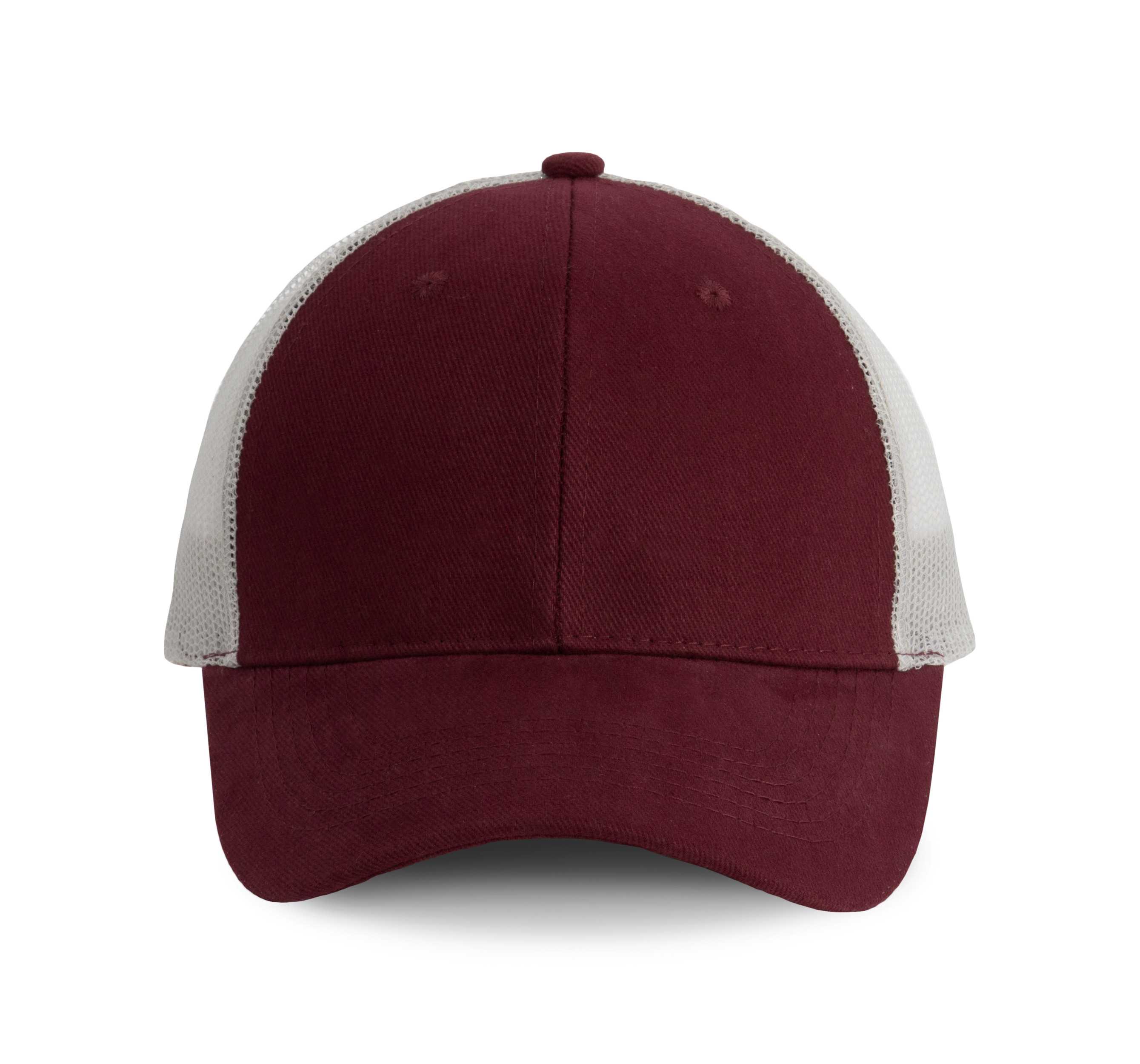 Gorra Trucker - 6 paneles Burgundy / Light Grey